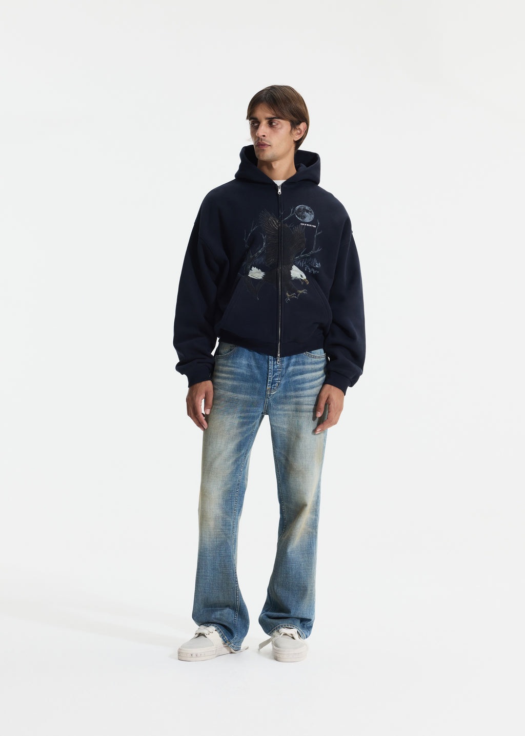 EAGLE ZIPPED HOODIE