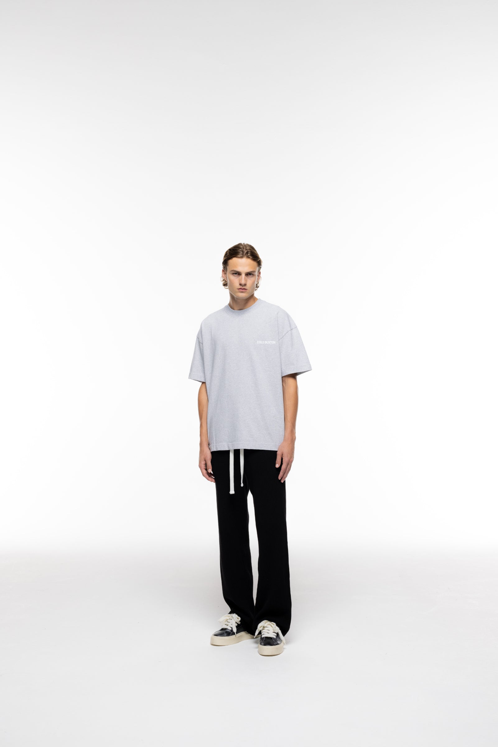 Cole Buxton | Cb Sportswear T-Shirt | Mens | Light Grey Marl