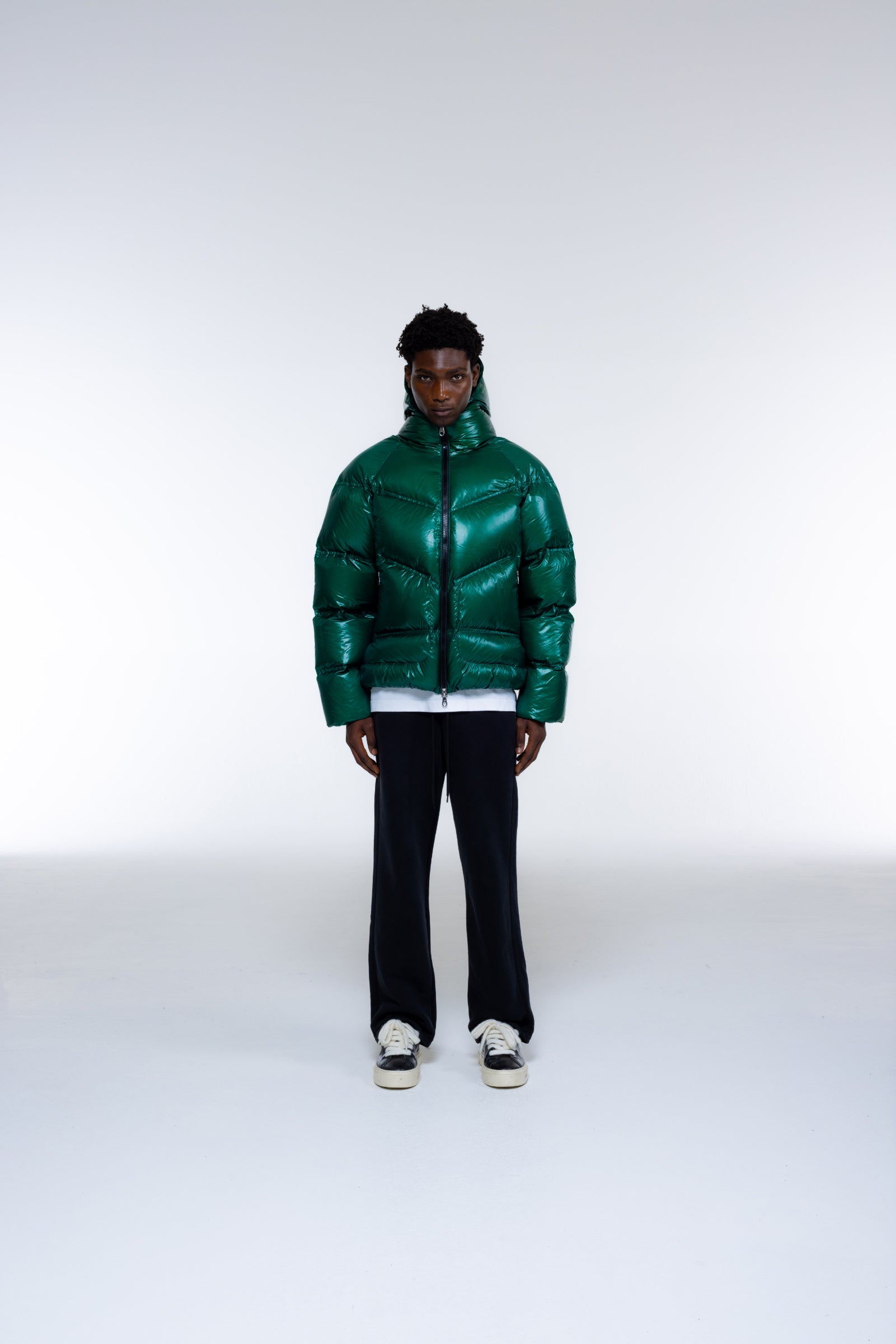 Cole Buxton | Hooded Insulated Jacket | Mens | Bottle Green