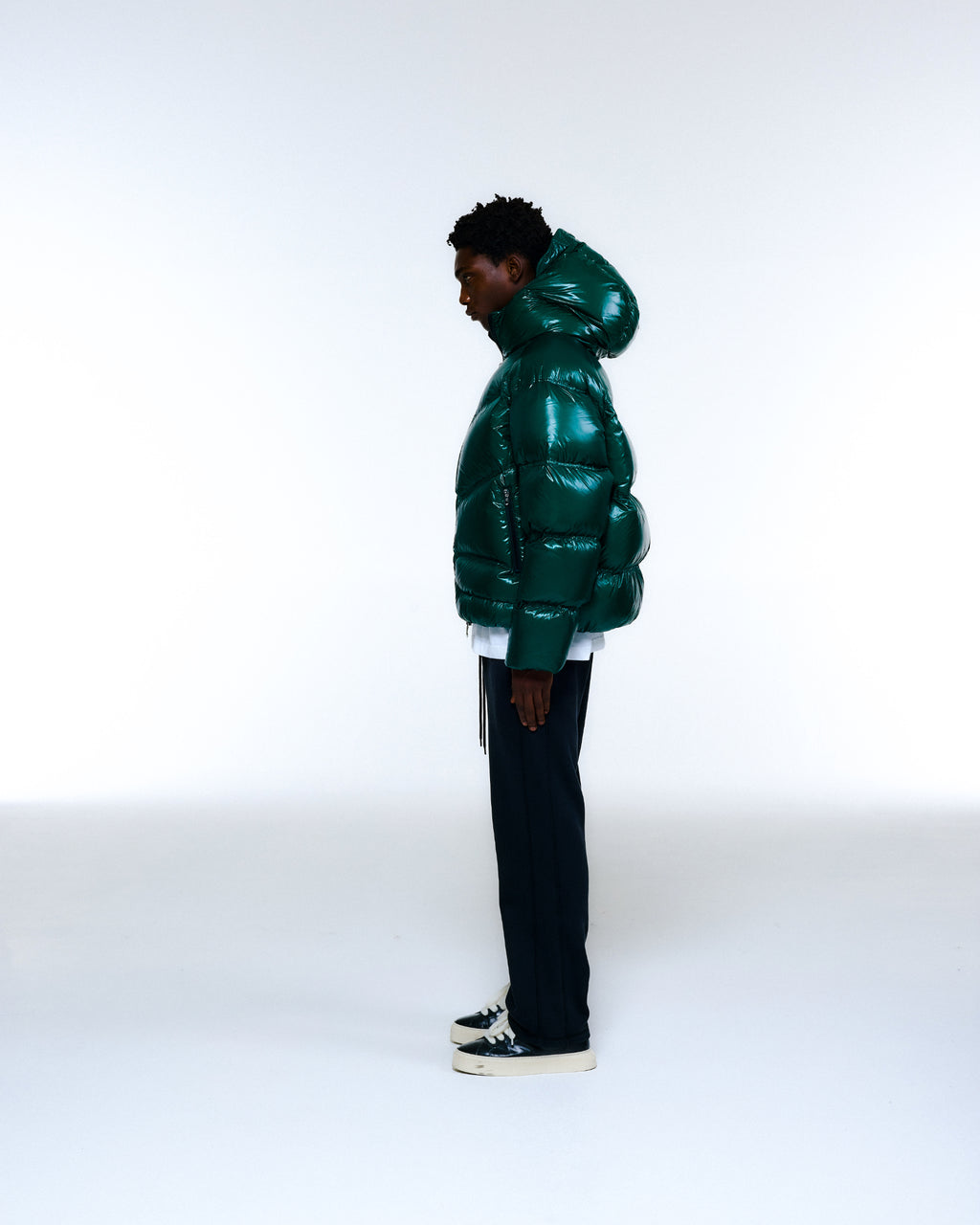 Cole Buxton | Hooded Insulated Jacket | Mens | Bottle Green