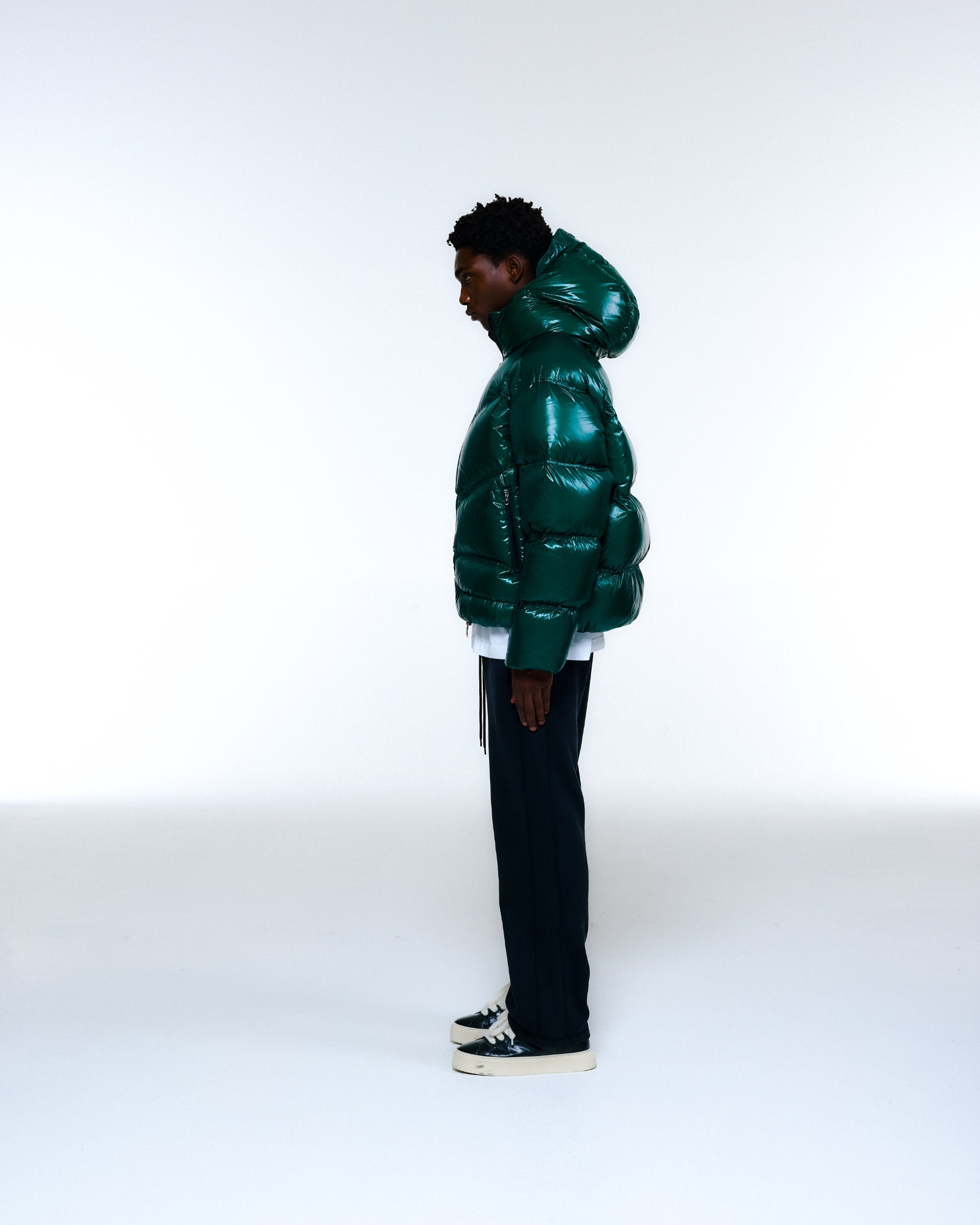 Cole Buxton | Hooded Insulated Jacket | Mens | Bottle Green