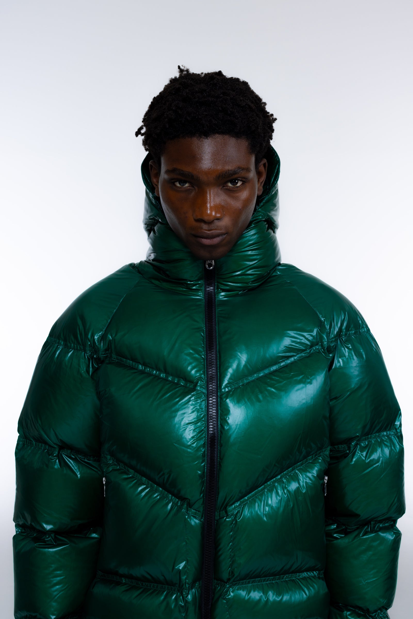 Cole Buxton | Hooded Insulated Jacket | Mens | Bottle Green