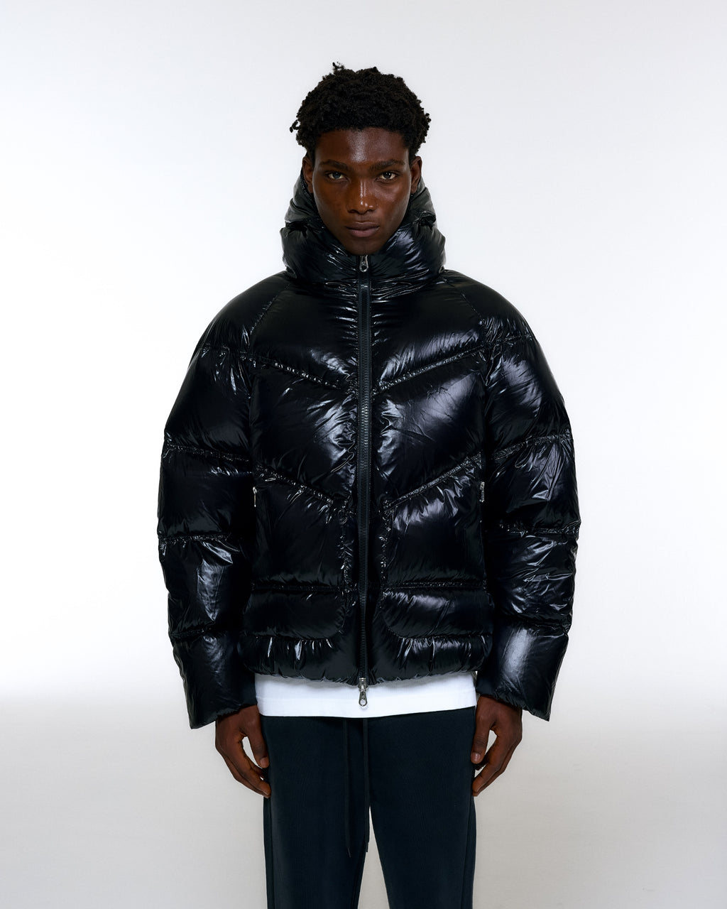 Cole Buxton | Hooded Insulated Jacket | Mens | Black