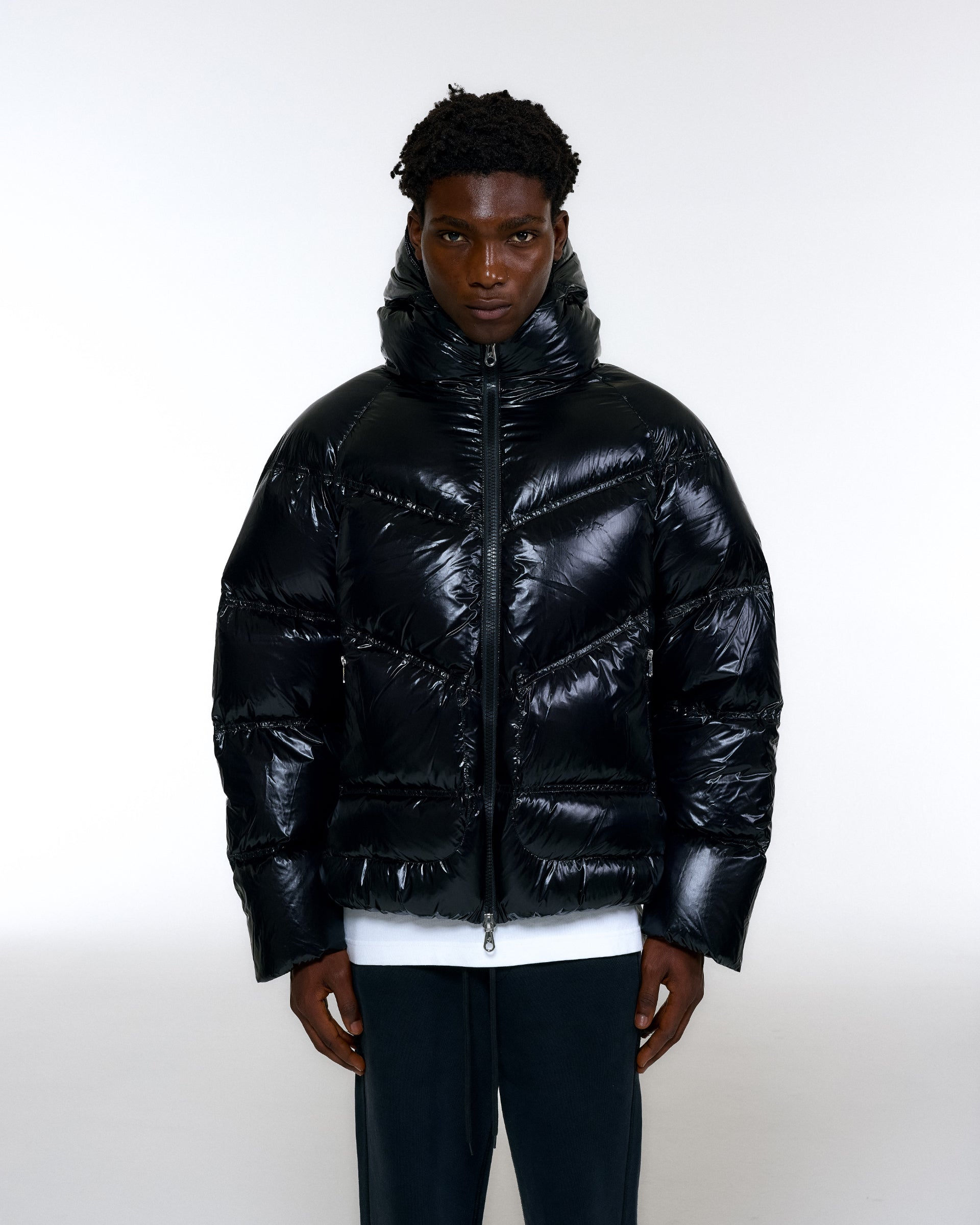 Cole Buxton | Hooded Insulated Jacket | Mens | Black