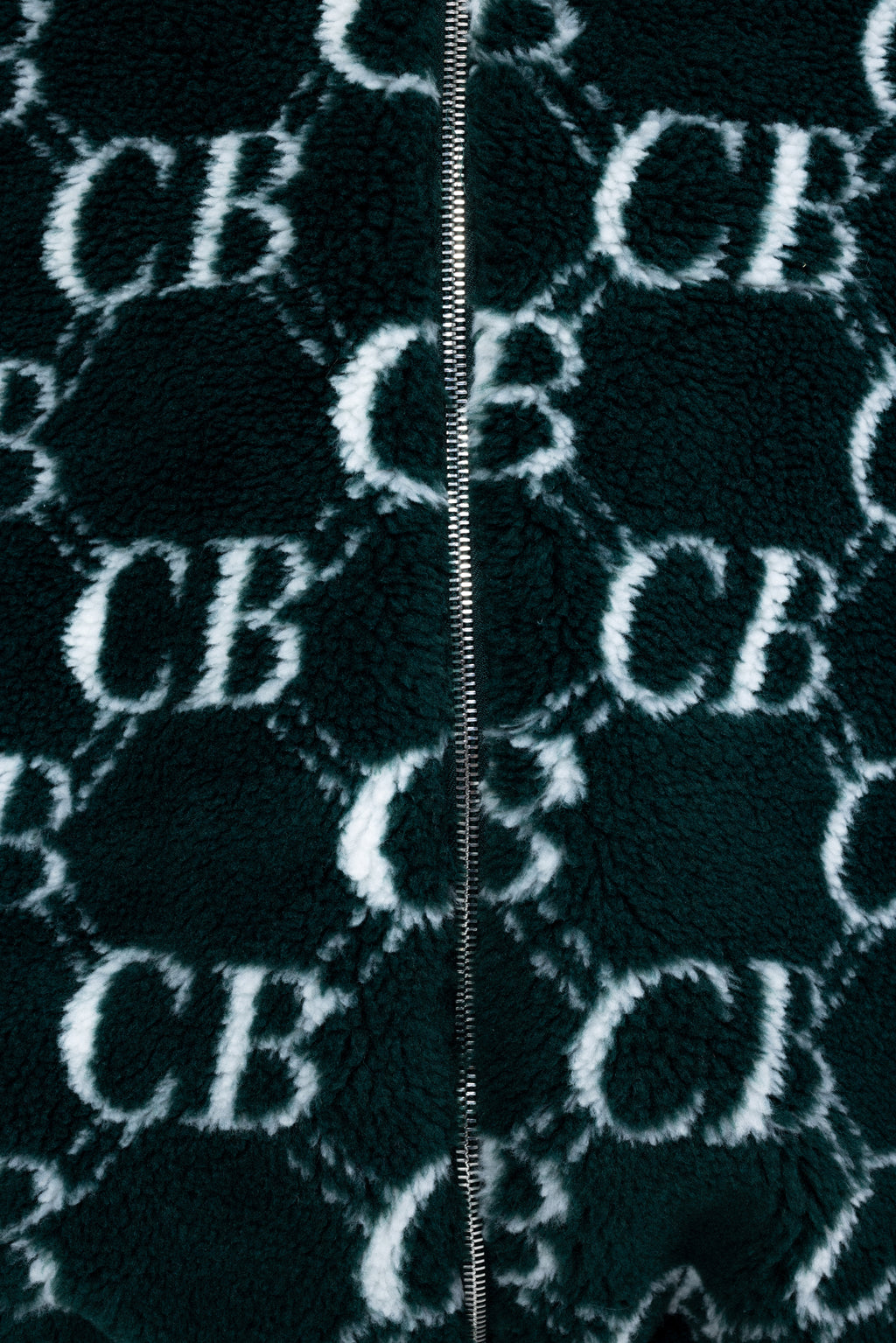 Cole Buxton | Cb Monogram Fleece | Mens | Forest Green