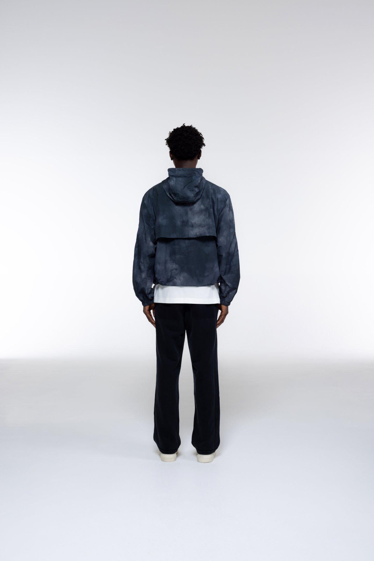 Cole Buxton | Silk Windbreaker | Mens | Black