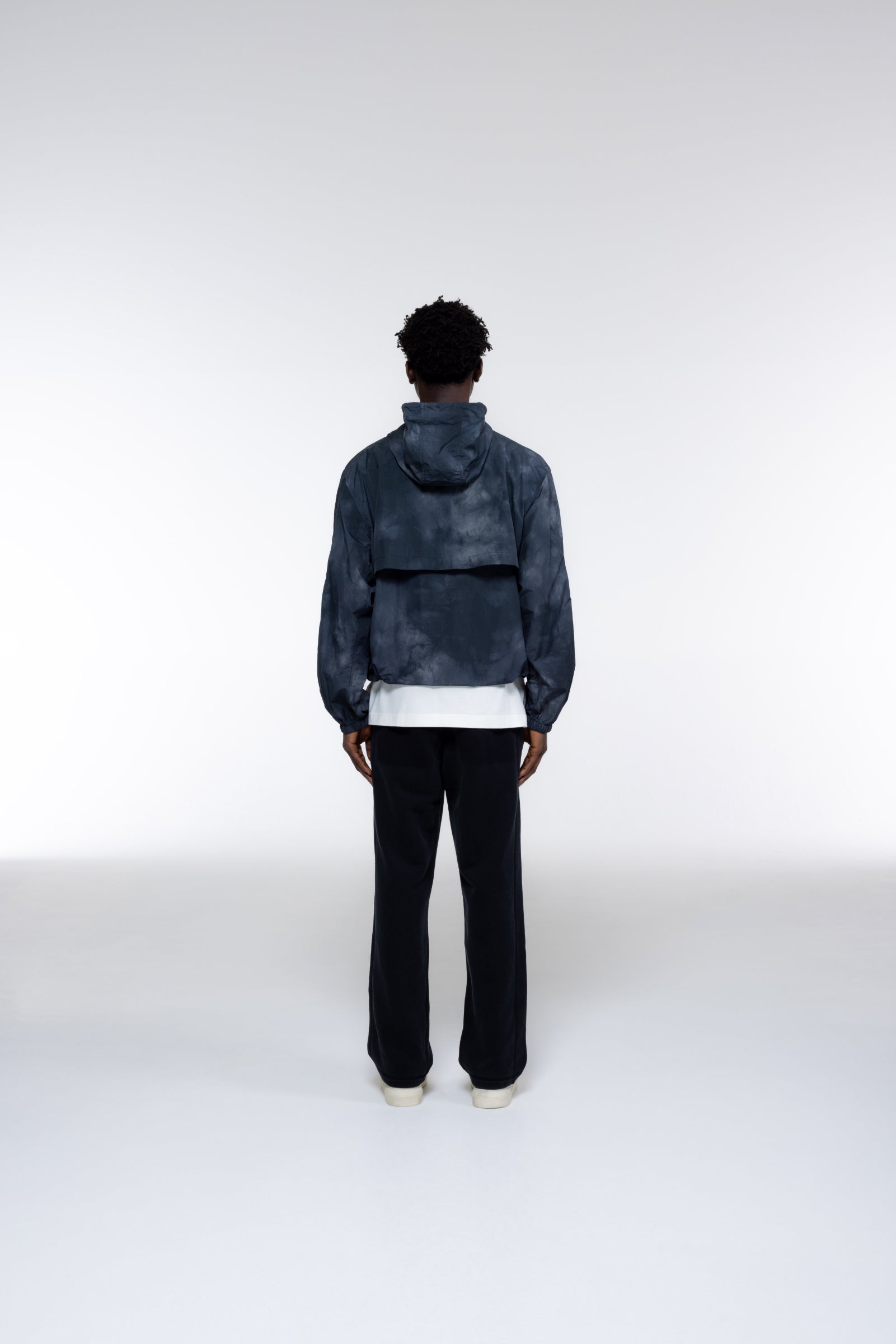 Cole Buxton | Silk Windbreaker | Mens | Black