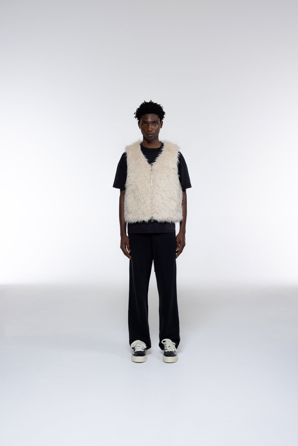 Cole Buxton | Mohair Gilet | Mens | Vintage White