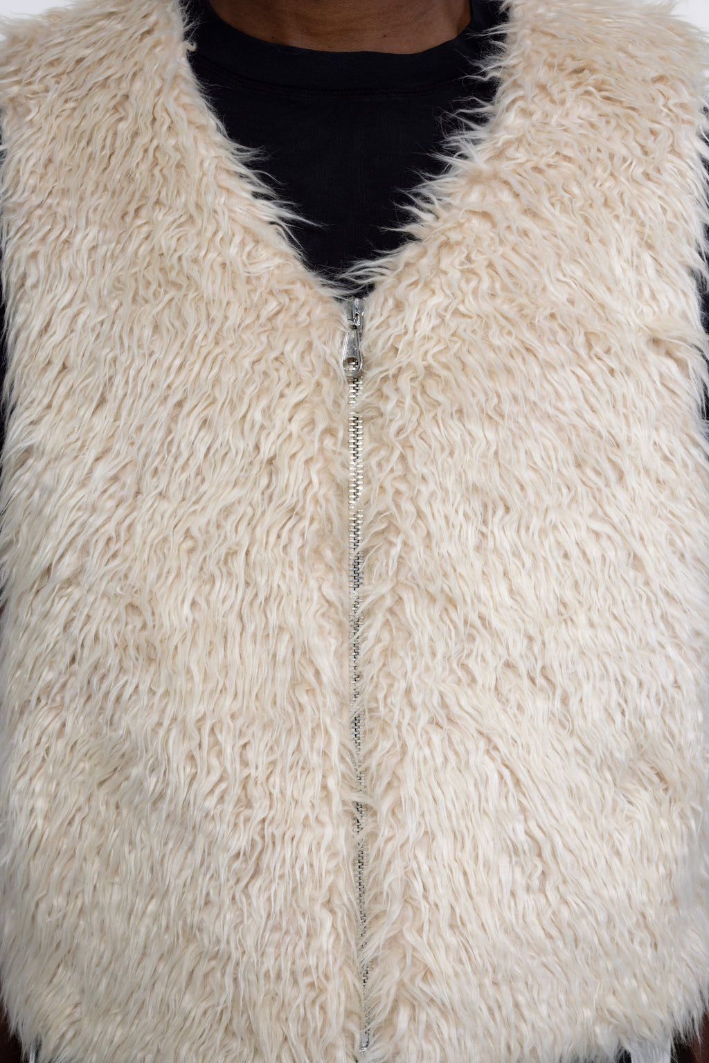 Cole Buxton | Mohair Gilet | Mens | Vintage White