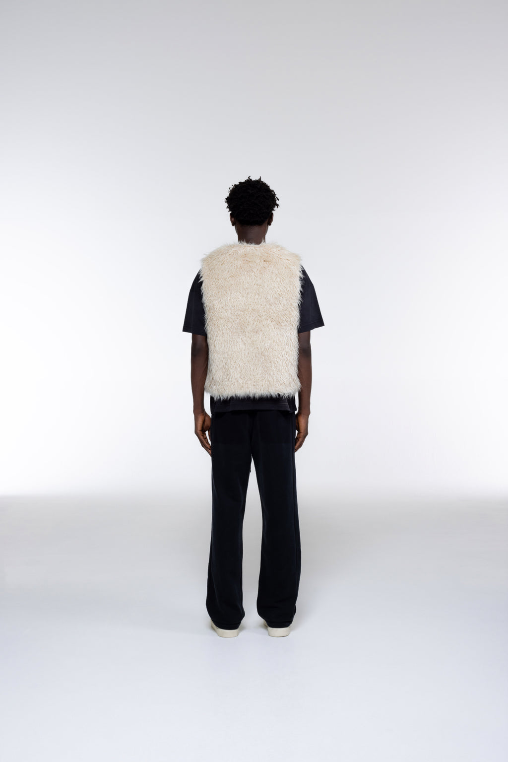 Cole Buxton | Mohair Gilet | Mens | Vintage White