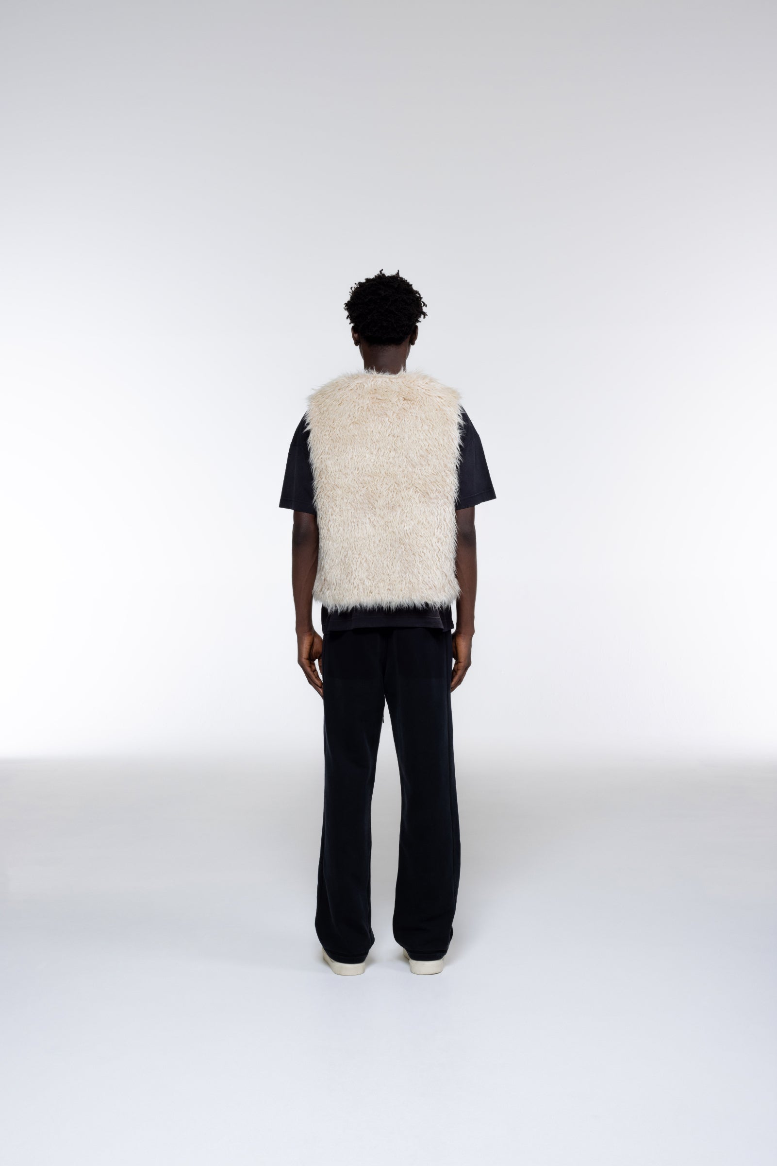 Cole Buxton | Mohair Gilet | Mens | Vintage White