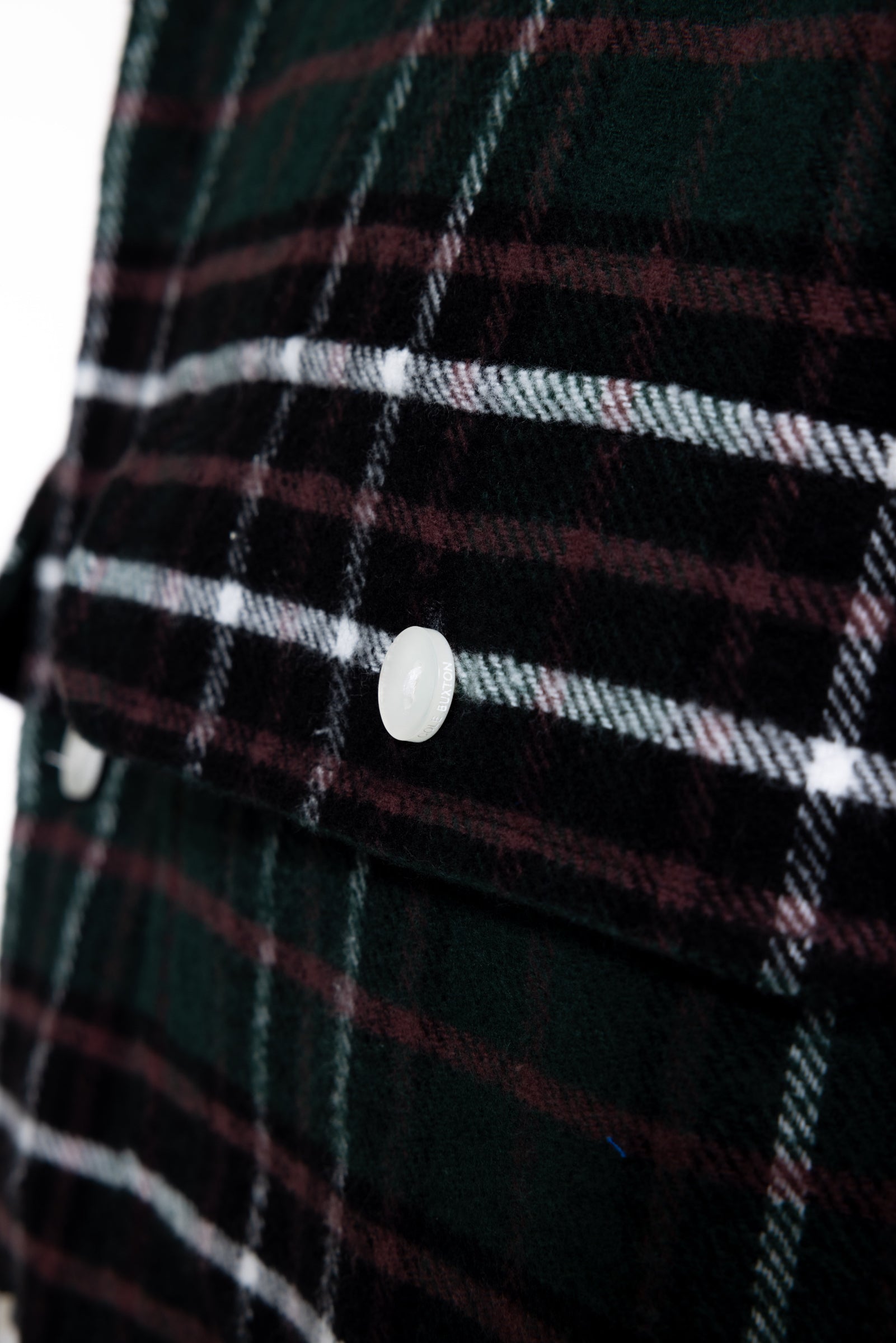 Cole Buxton | Aw24 Flannel Shirt | Mens | Green/Black