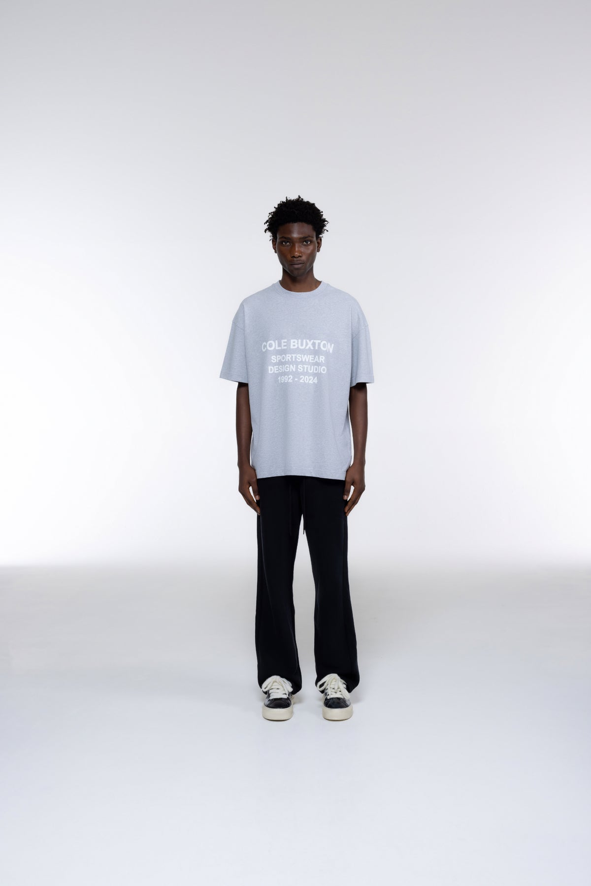 Cole Buxton | Design Studio T-Shirt | Mens | Light Grey Marl