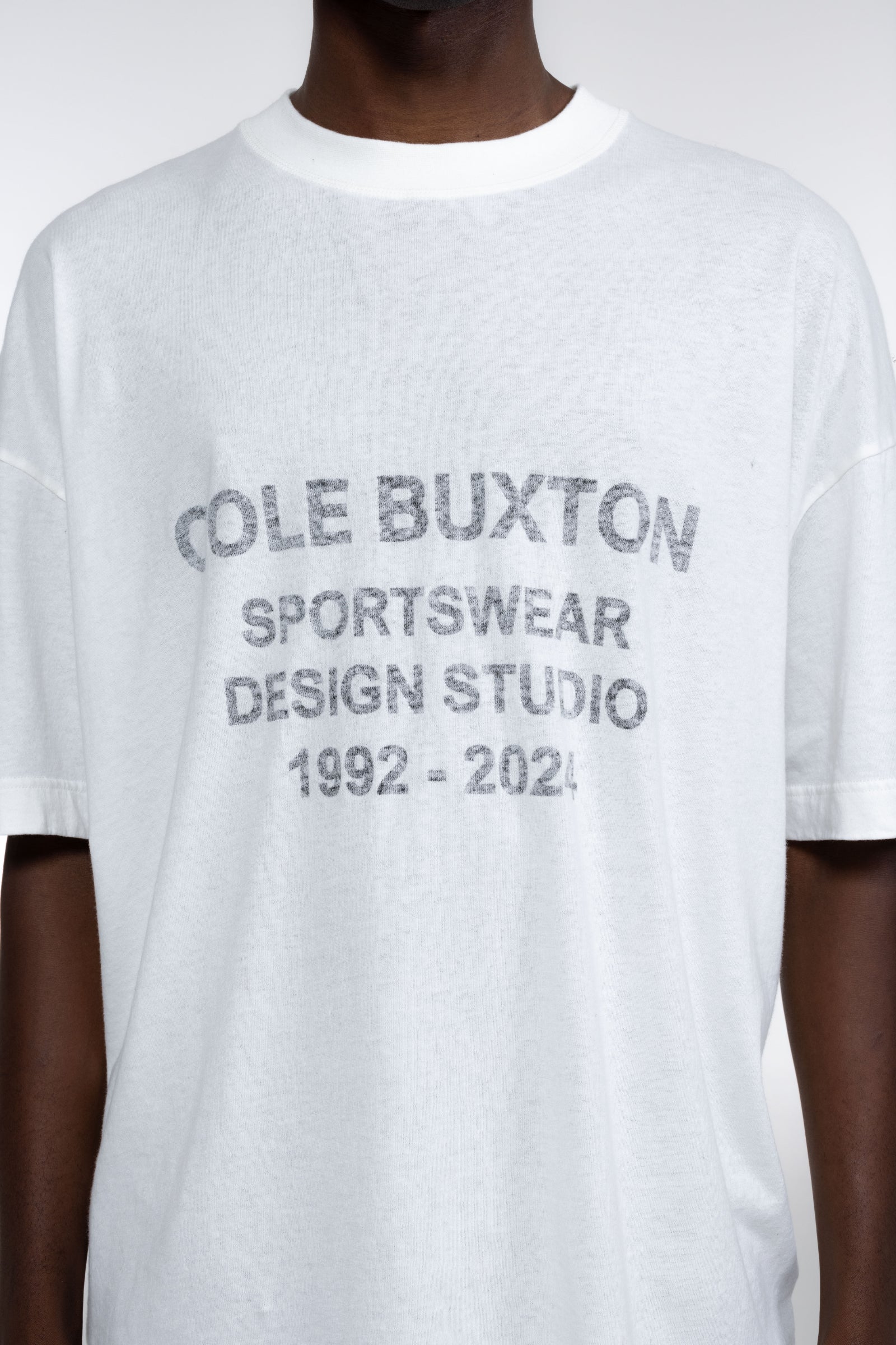 Cole Buxton | Inside Out Logo T-Shirt | Mens | Vintage White