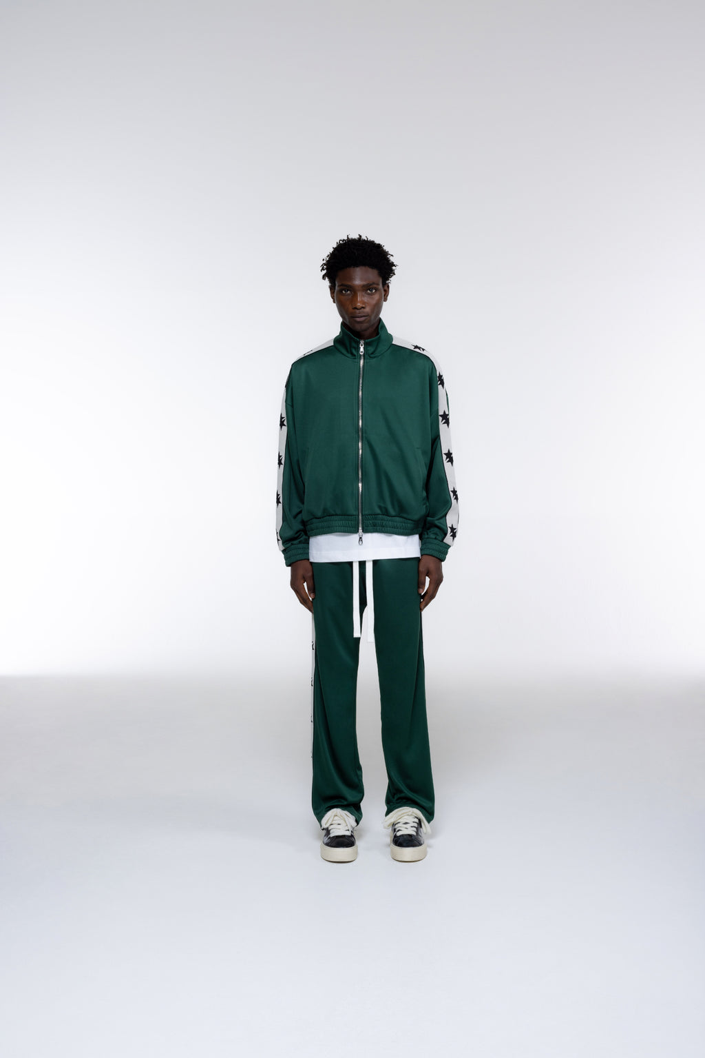 Cole Buxton | Two Star Tape Track Jacket | Mens | Forest Green