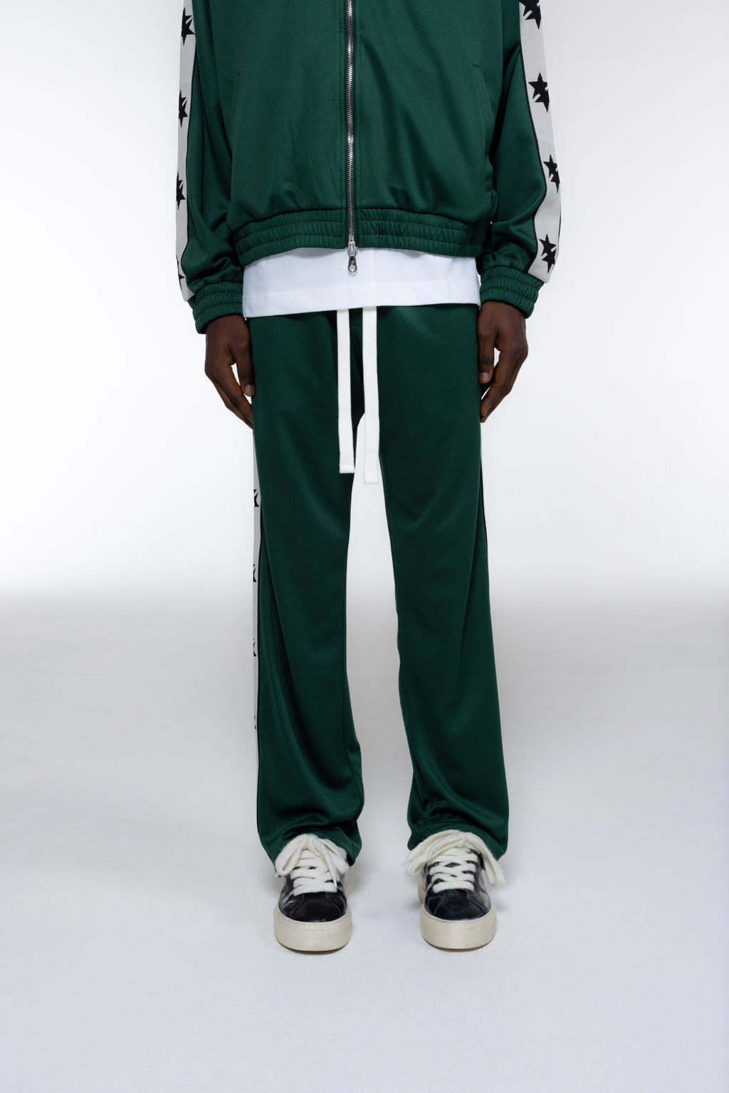Cole Buxton | Two Star Tape Track Pants | Mens | Forest Green
