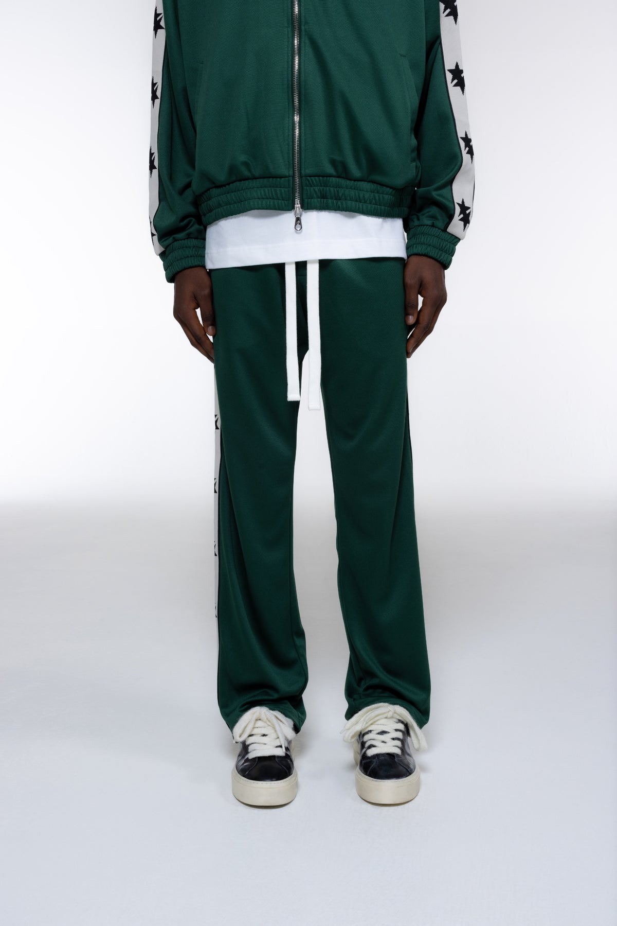 Cole Buxton | Two Star Tape Track Pants | Mens | Forest Green