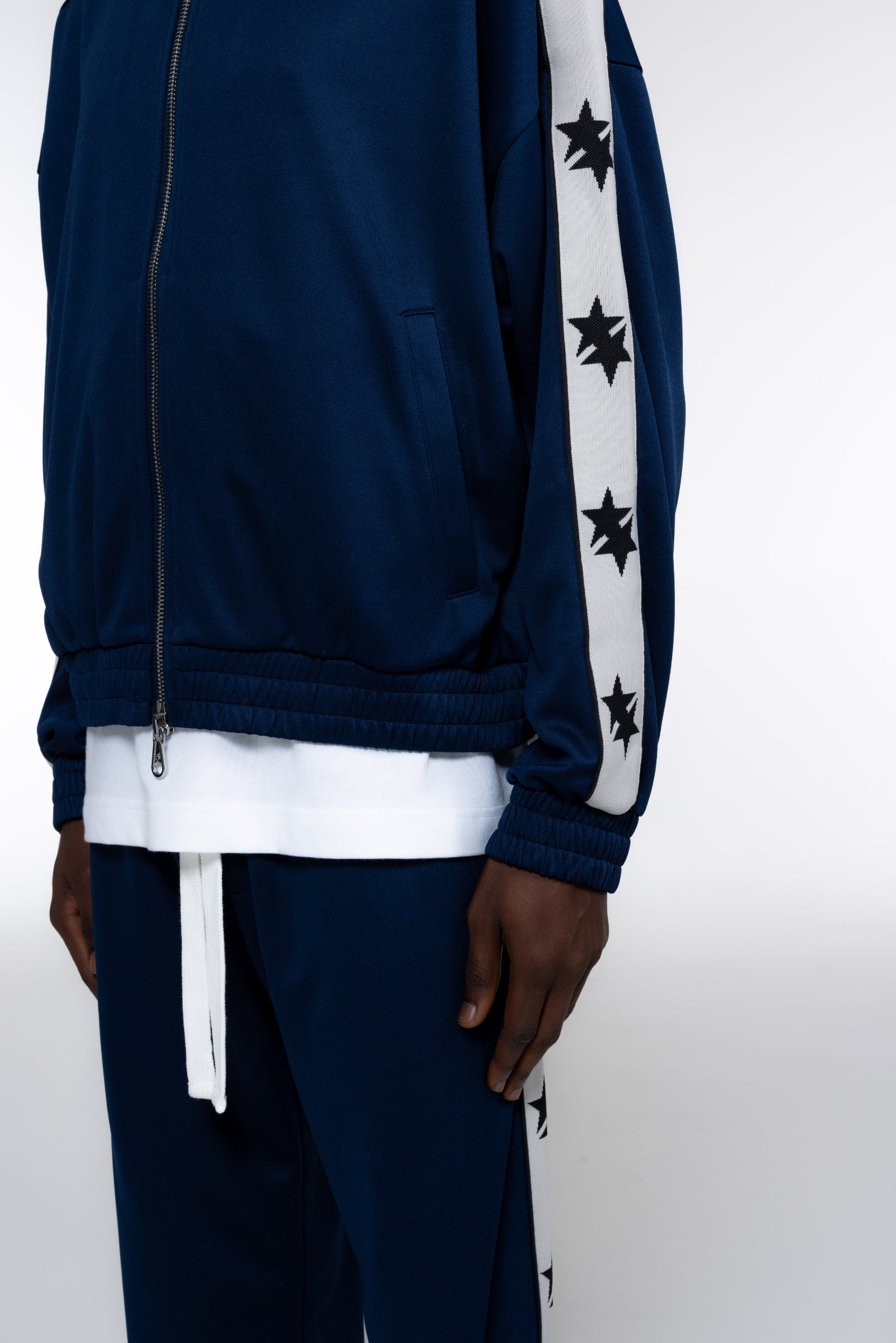 Cole Buxton | Two Star Tape Track Jacket | Mens | Navy