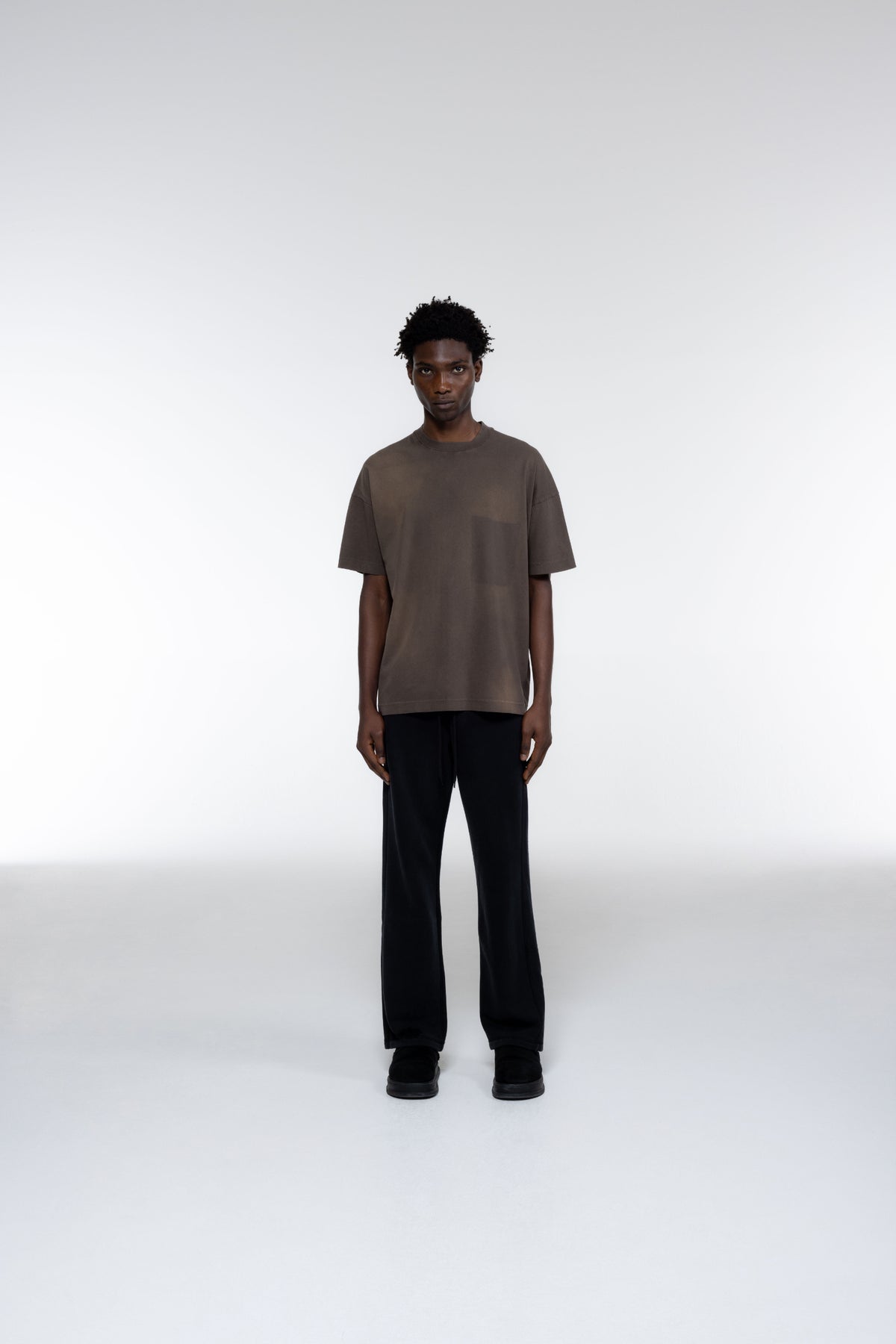 Cole Buxton | Pocket Fade T-Shirt | Mens | Washed Brown