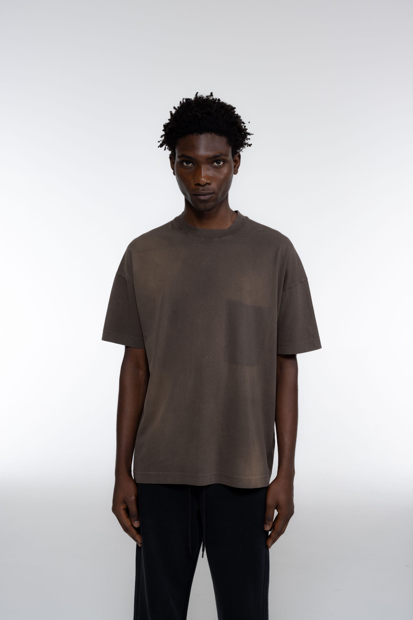 Cole Buxton | Pocket Fade T-Shirt | Mens | Washed Brown