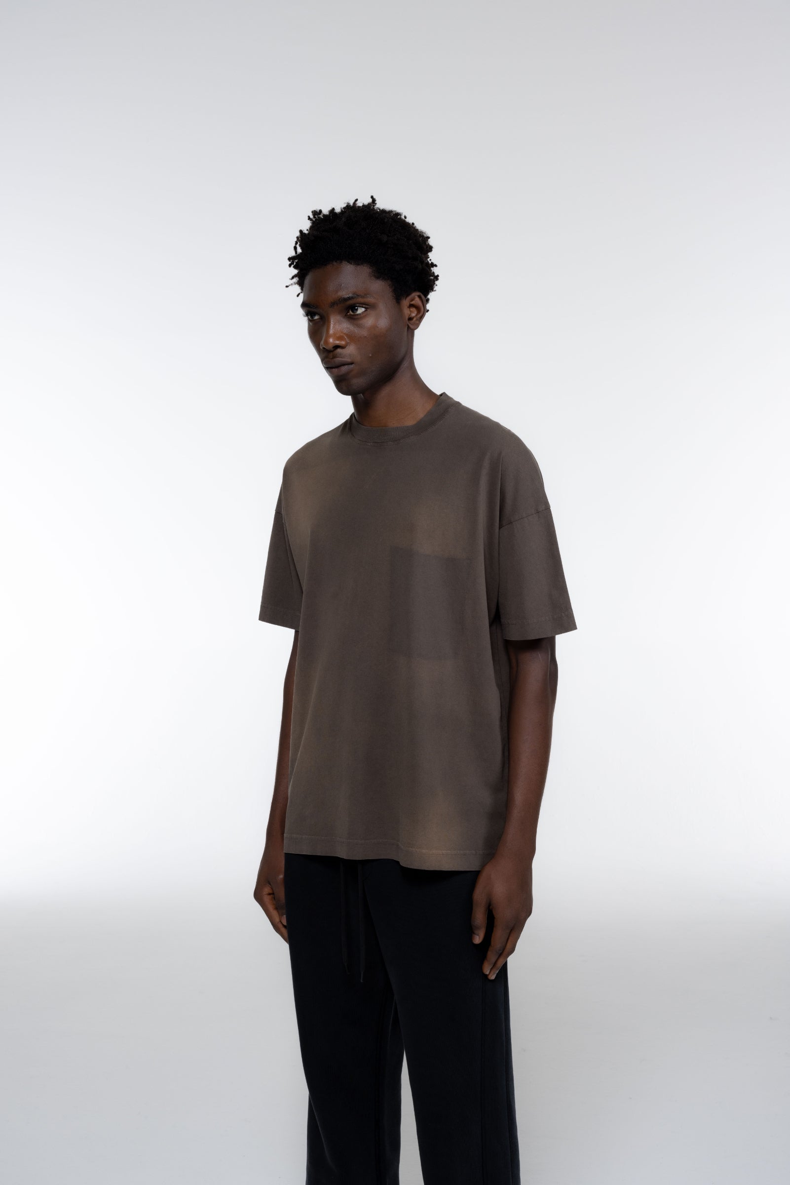 Cole Buxton | Pocket Fade T-Shirt | Mens | Washed Brown
