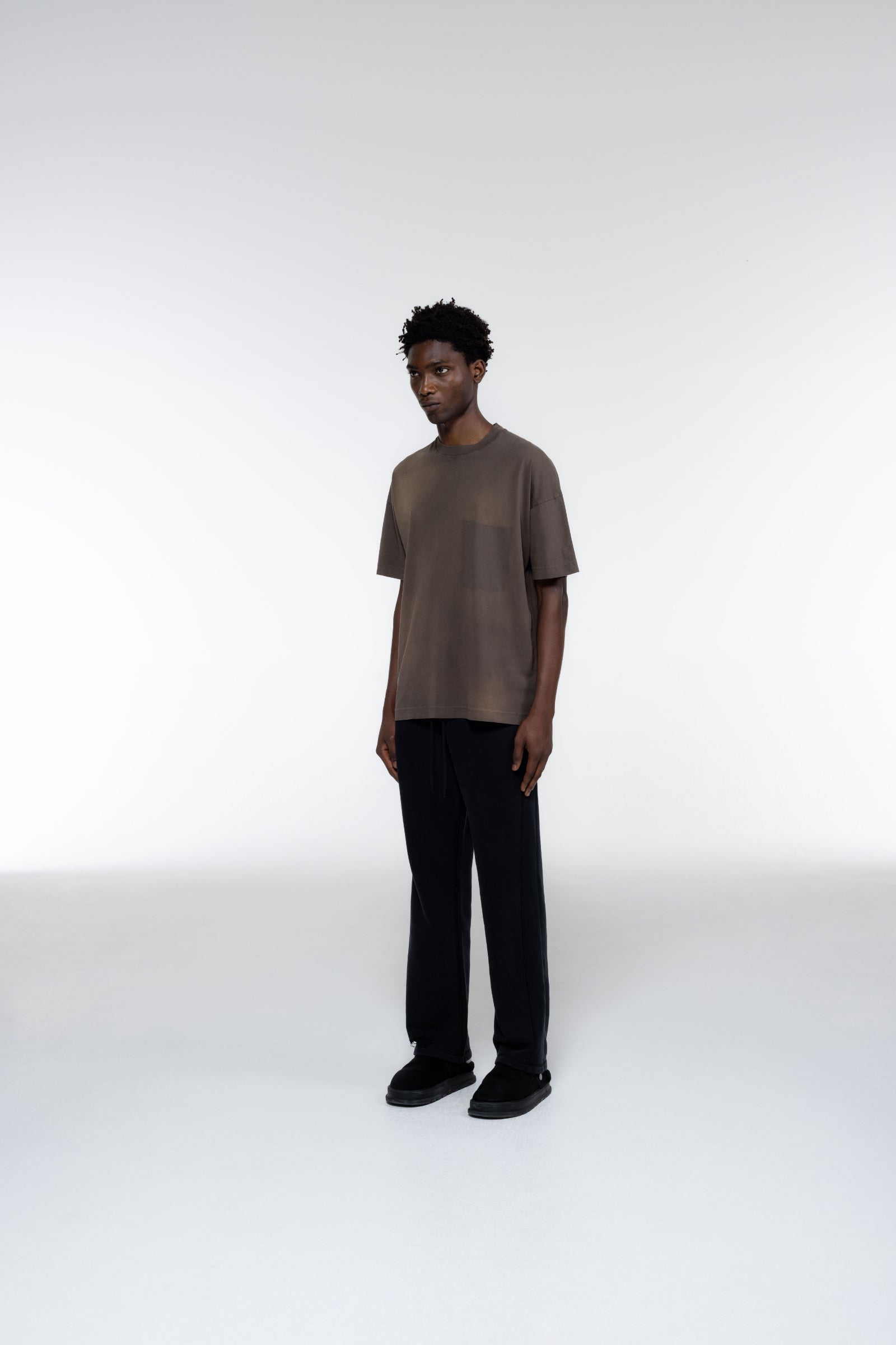 Cole Buxton | Pocket Fade T-Shirt | Mens | Washed Brown