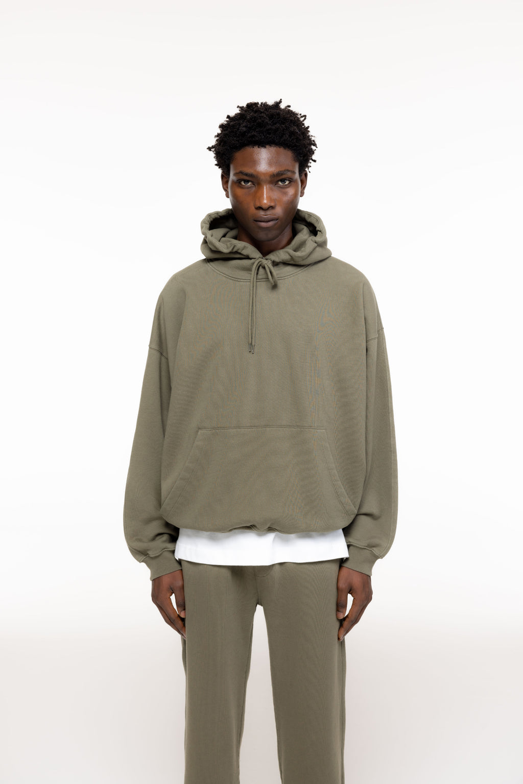 Cole Buxton | Heavyweight Warm Up Hoodie | Mens | Khaki