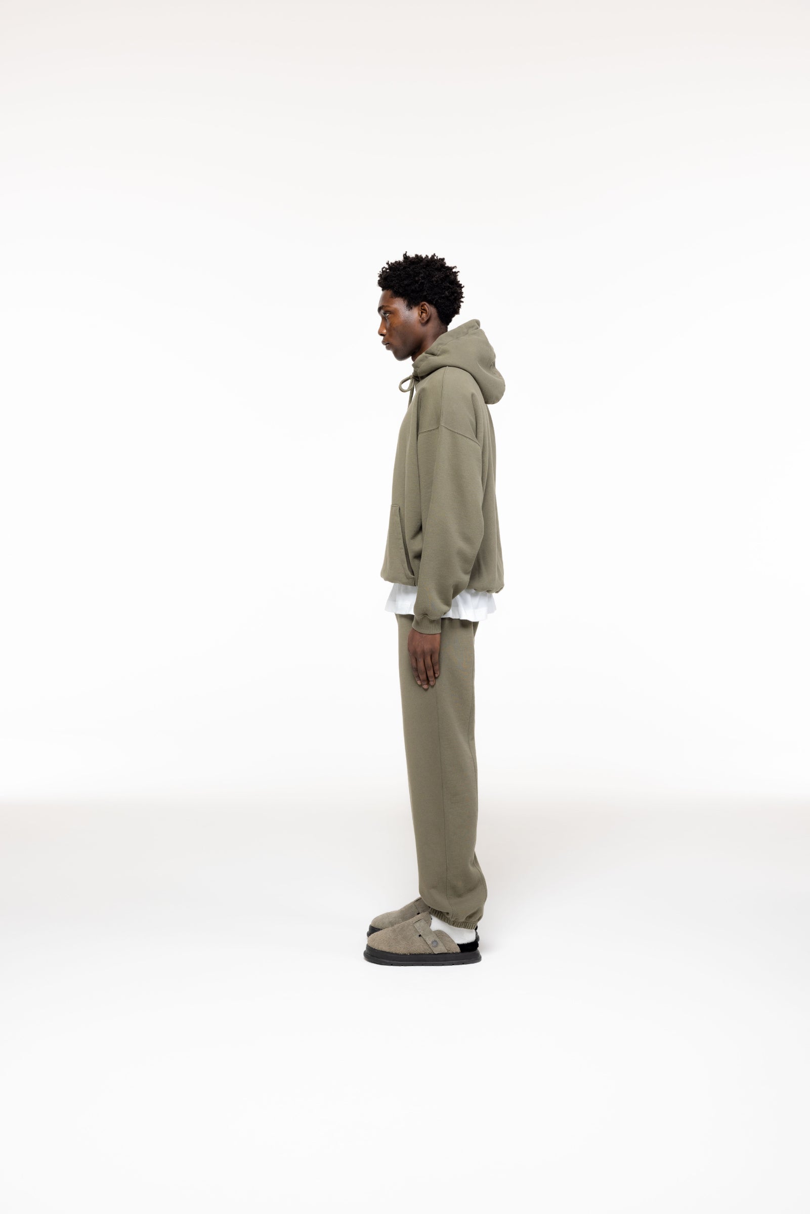 Cole Buxton | Heavyweight Warm Up Hoodie | Mens | Khaki