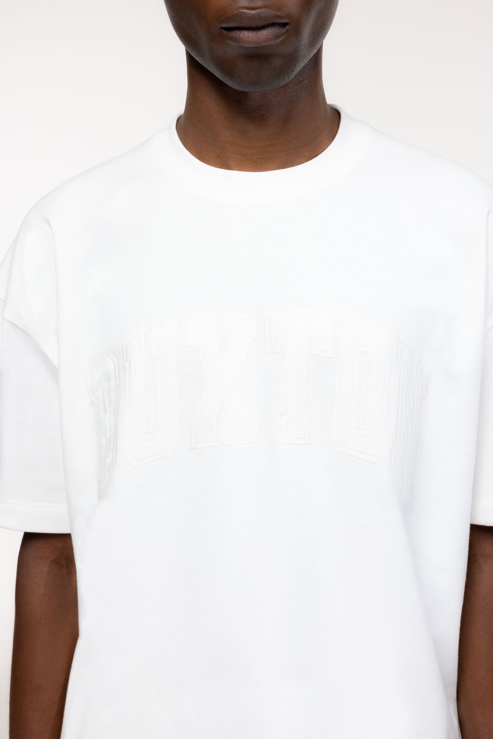 Cole Buxton | Applique Logo T-Shirt | Mens | Vintage White