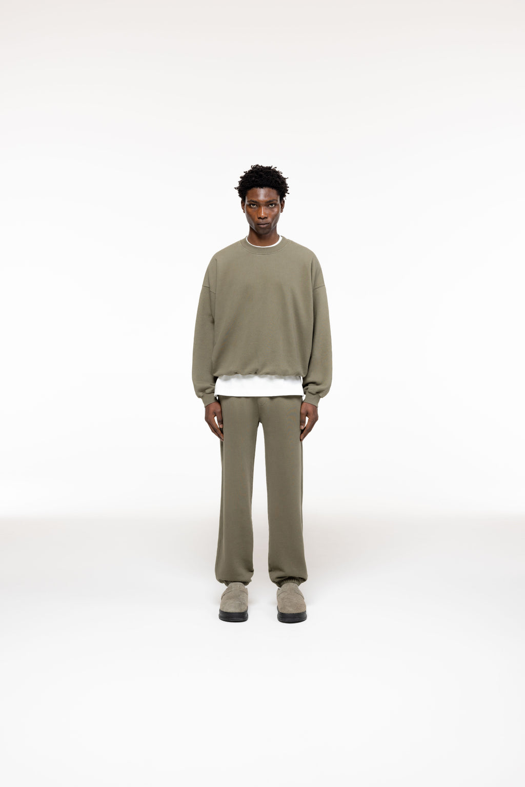 Cole Buxton | Heavyweight Warm Up Sweatshirt | Mens | Khaki