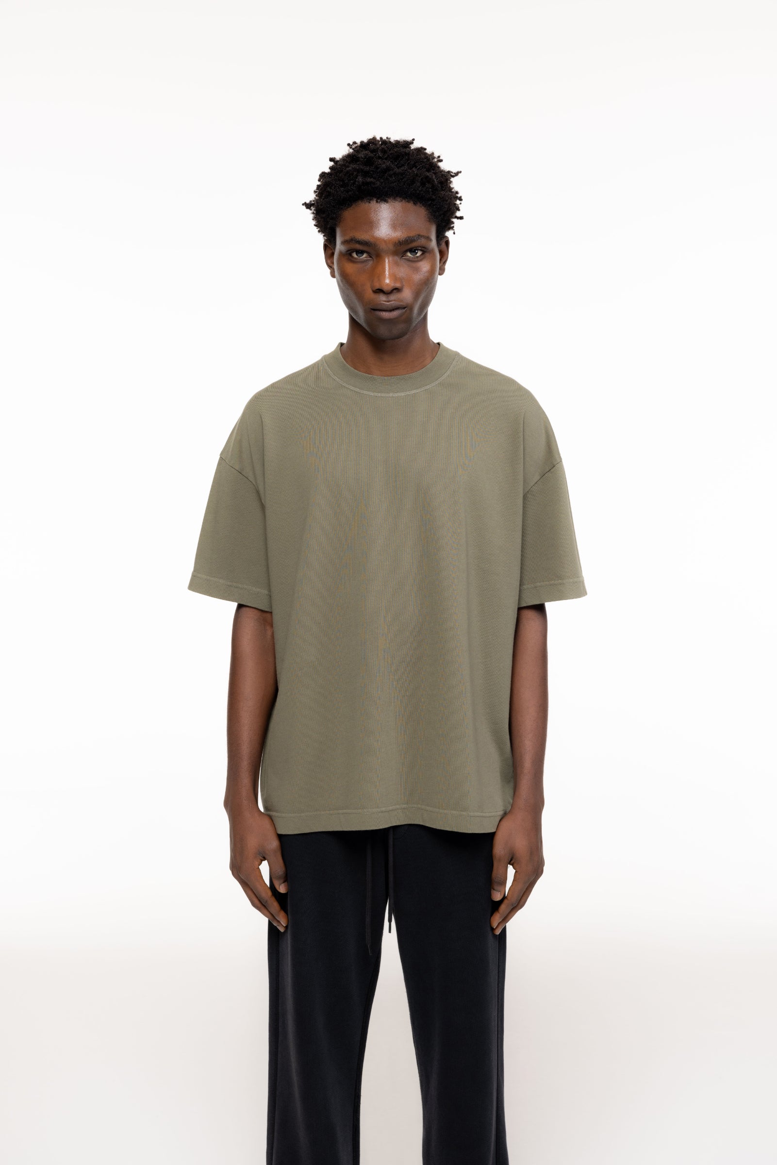 Cole Buxton | Heavyweight Warm Up T-Shirt | Mens | Khaki