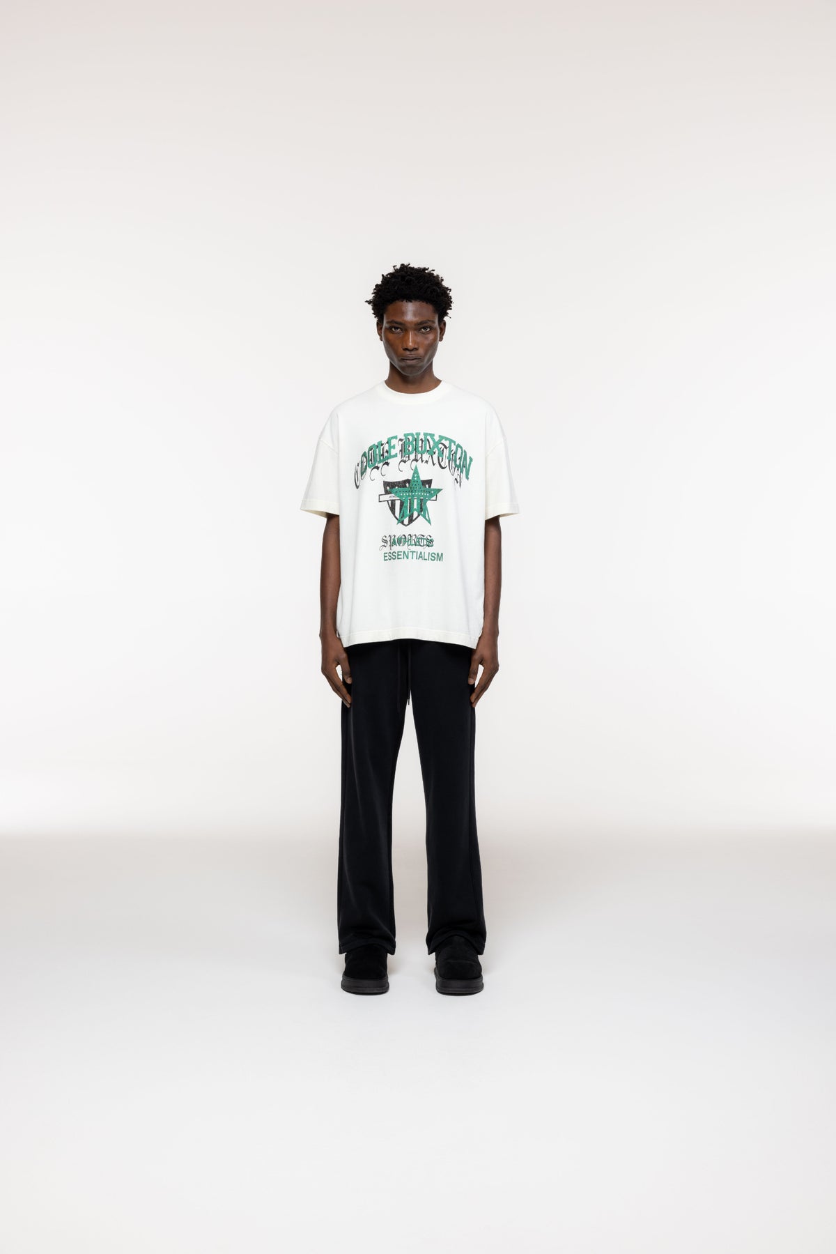 Cole Buxton | Americana Overlay T-Shirt | Mens | Vintage White