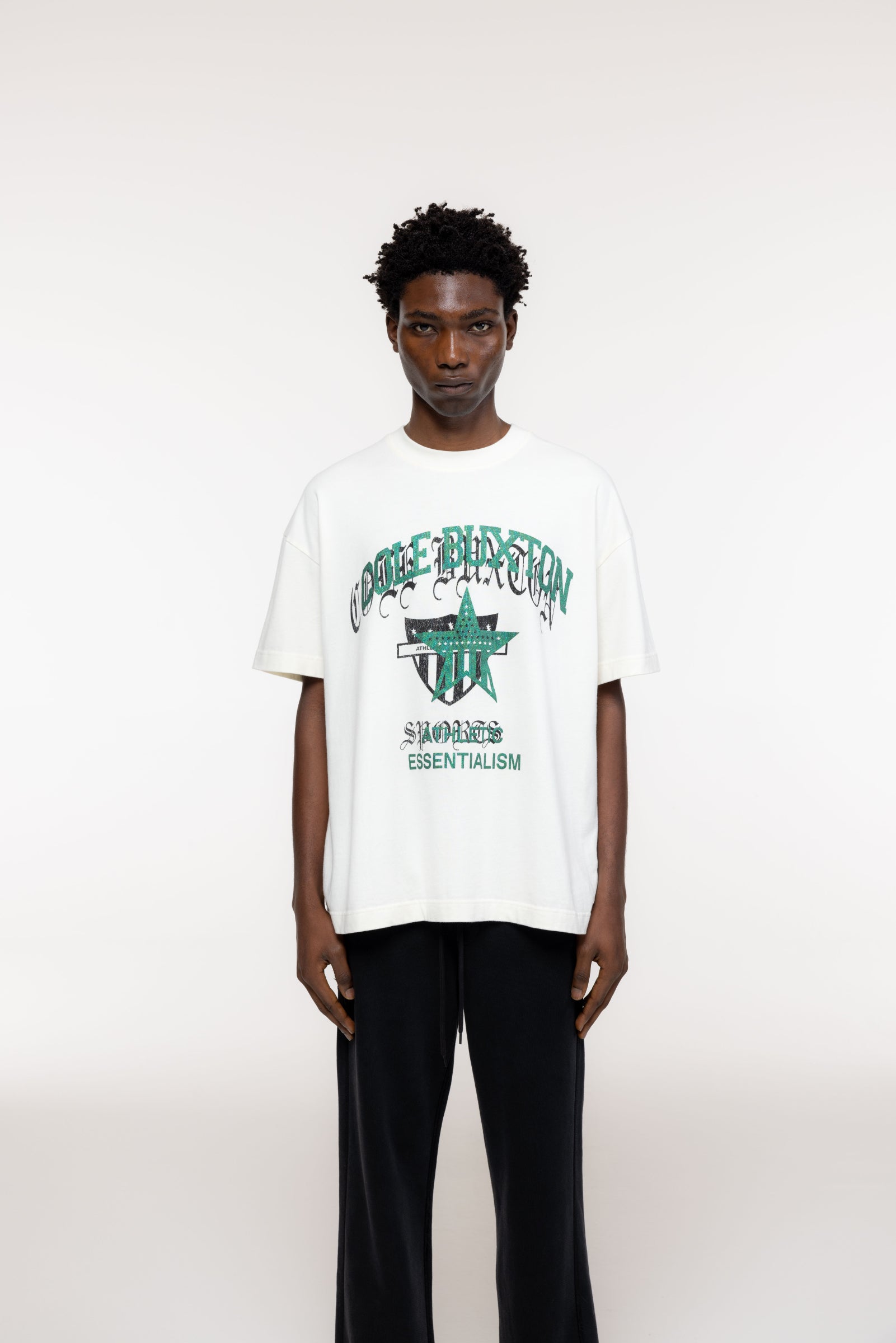 Cole Buxton | Americana Overlay T-Shirt | Mens | Vintage White