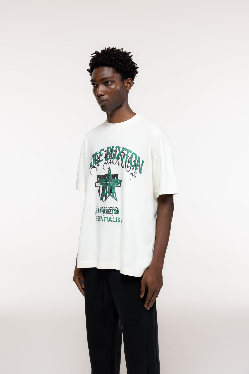 Cole Buxton | Americana Overlay T-Shirt | Mens | Vintage White