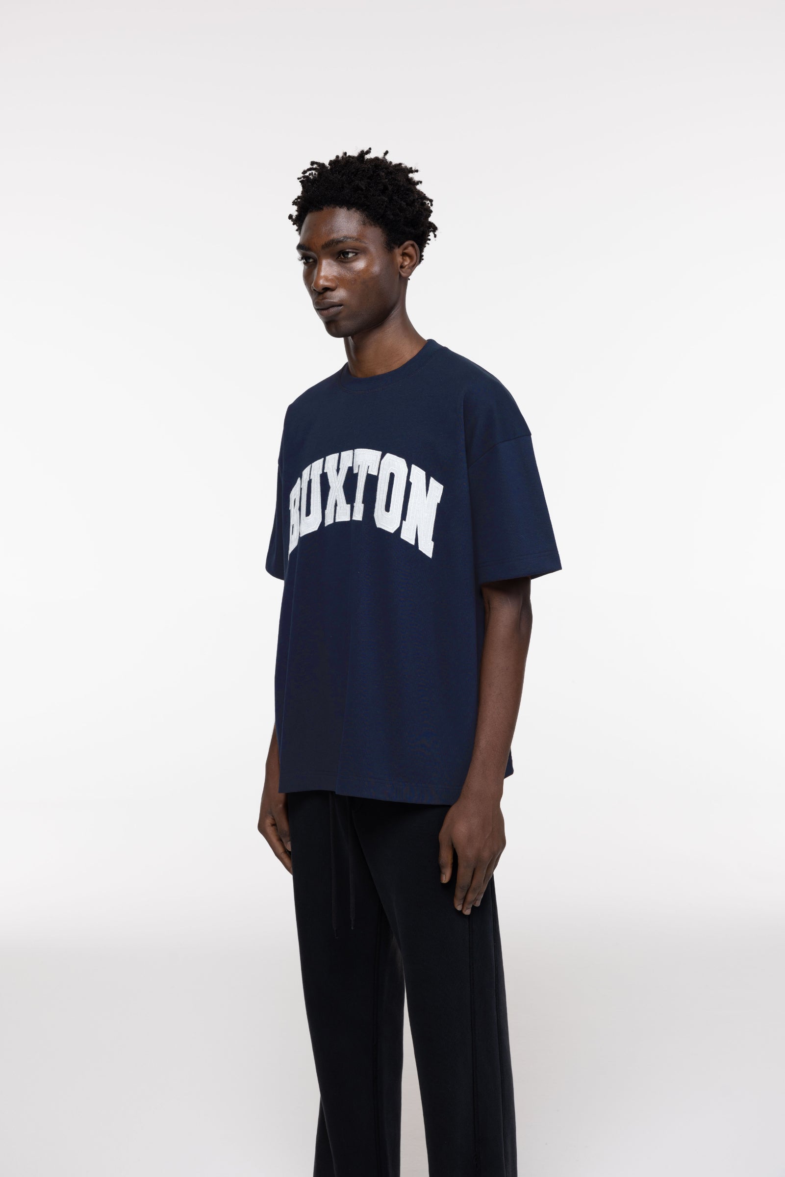 Cole Buxton | Applique Logo T-Shirt | Mens | Navy