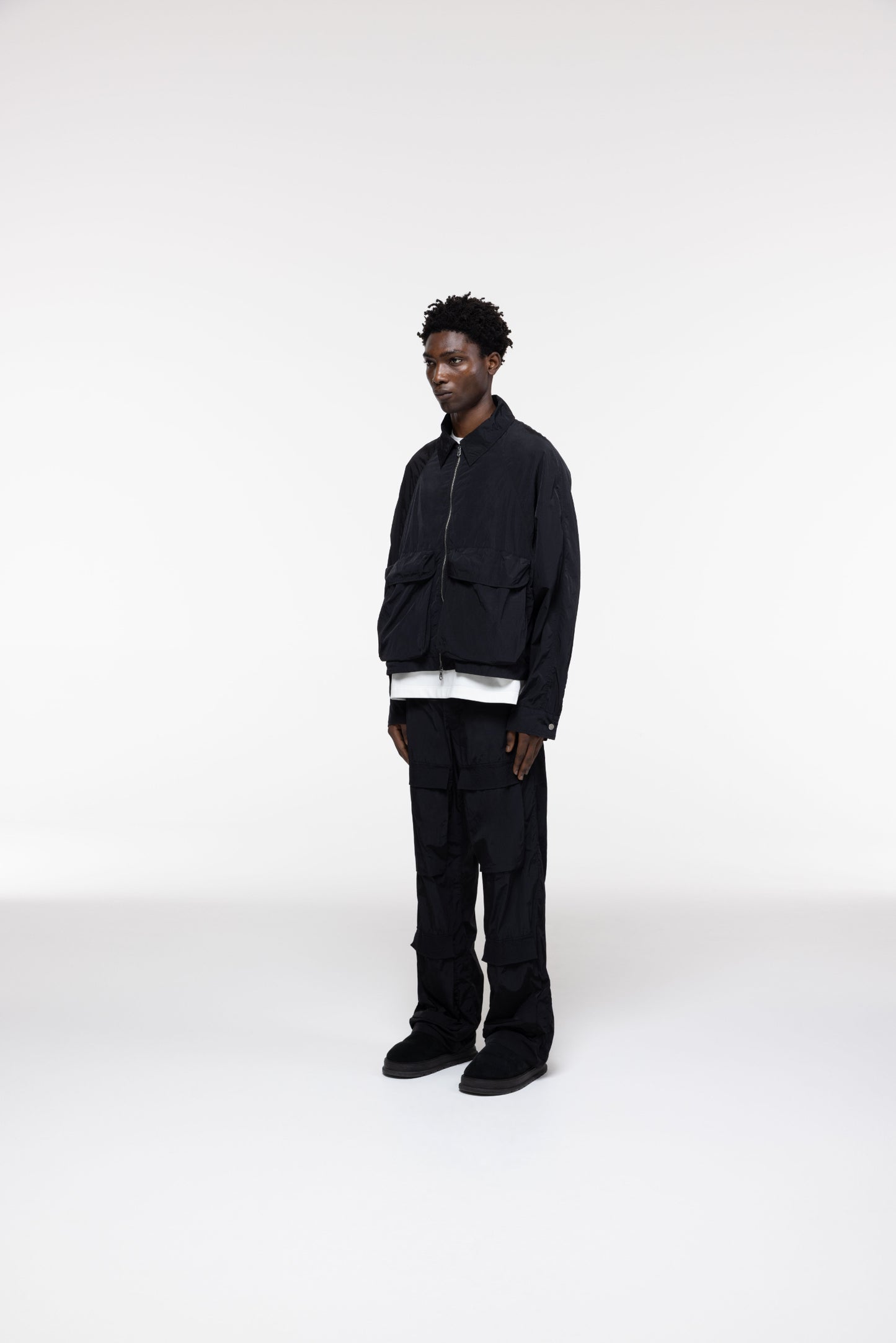 Cole Buxton | Cold Wash Relaxed Cargo | Mens | Black