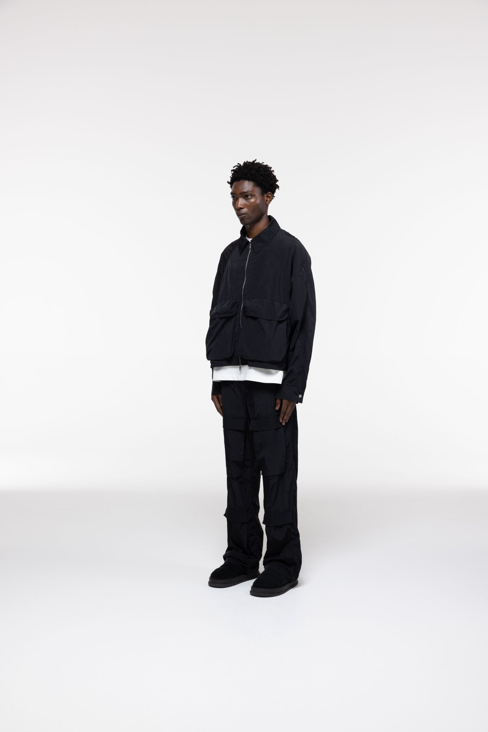 Cole Buxton | Cold Wash Relaxed Cargo | Mens | Black