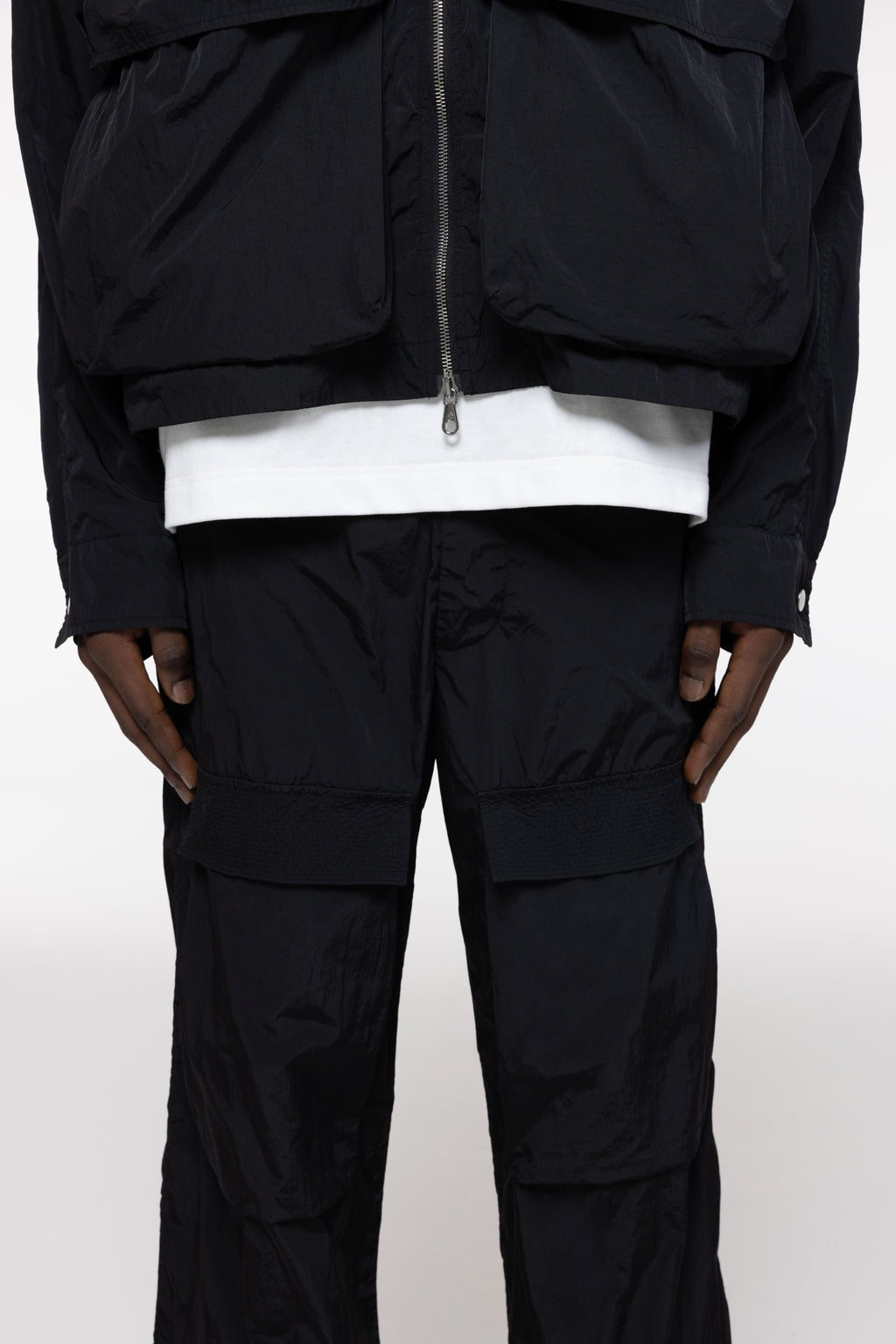 Cole Buxton | Cold Wash Raglan Overshirt | Mens | Black