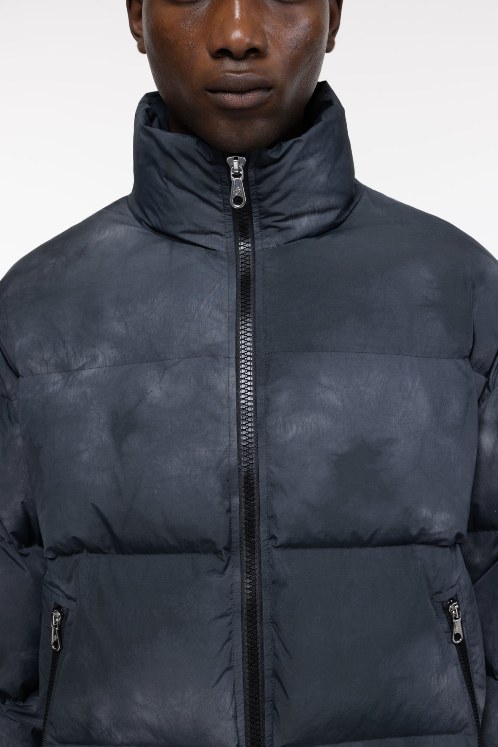Cole Buxton | Cropped Dyed Puffer | Mens | Black