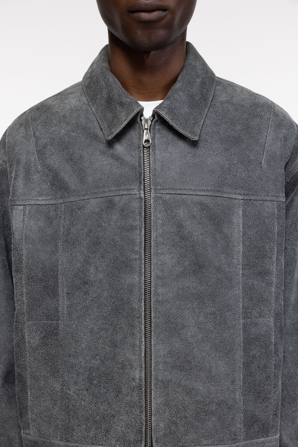 Cole Buxton | Cracked Leather Jacket | Mens | Black