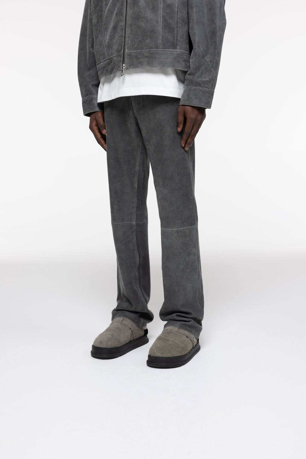Cole Buxton | Cracked Leather Pants | Mens | Black