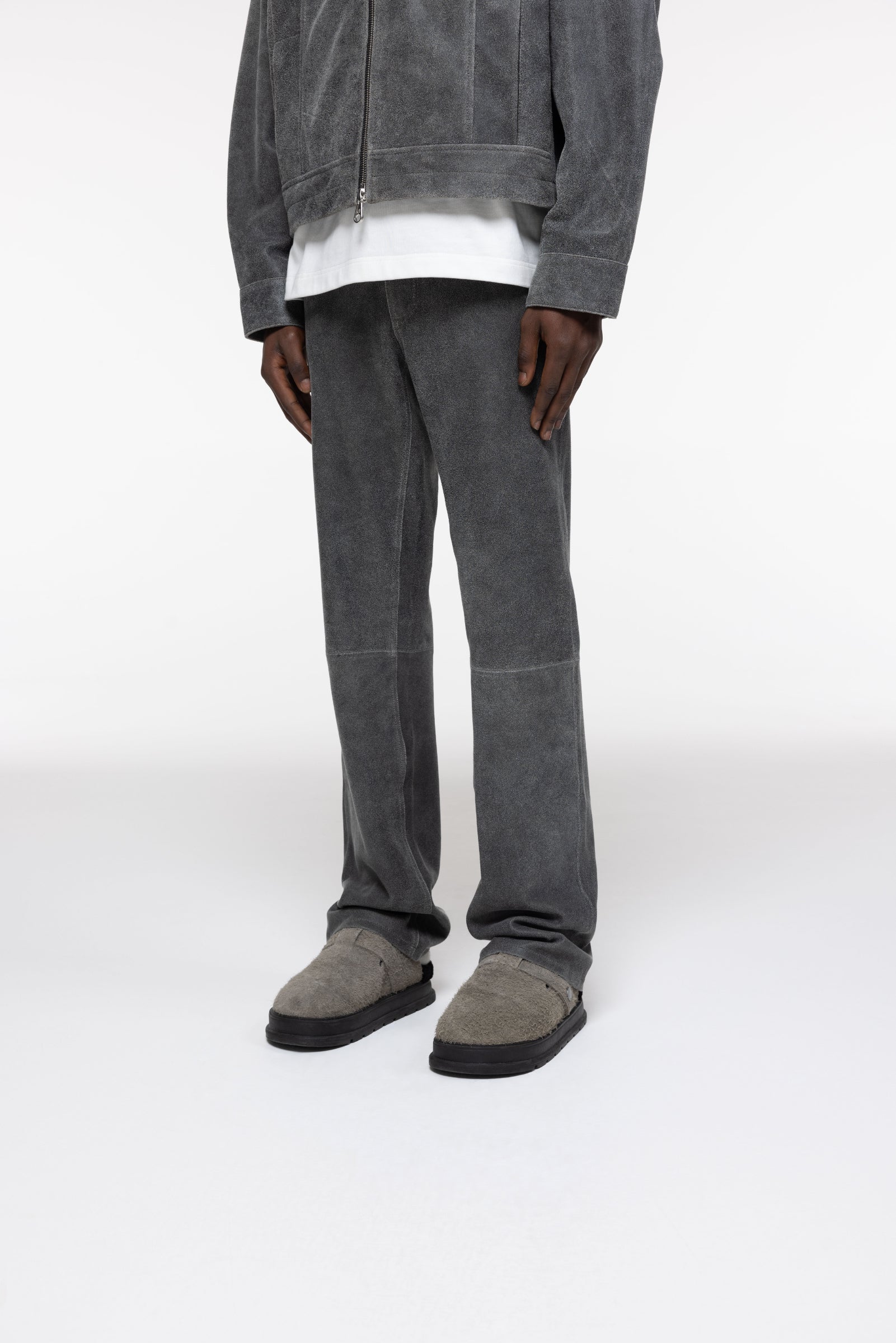 Cole Buxton | Cracked Leather Pants | Mens | Black