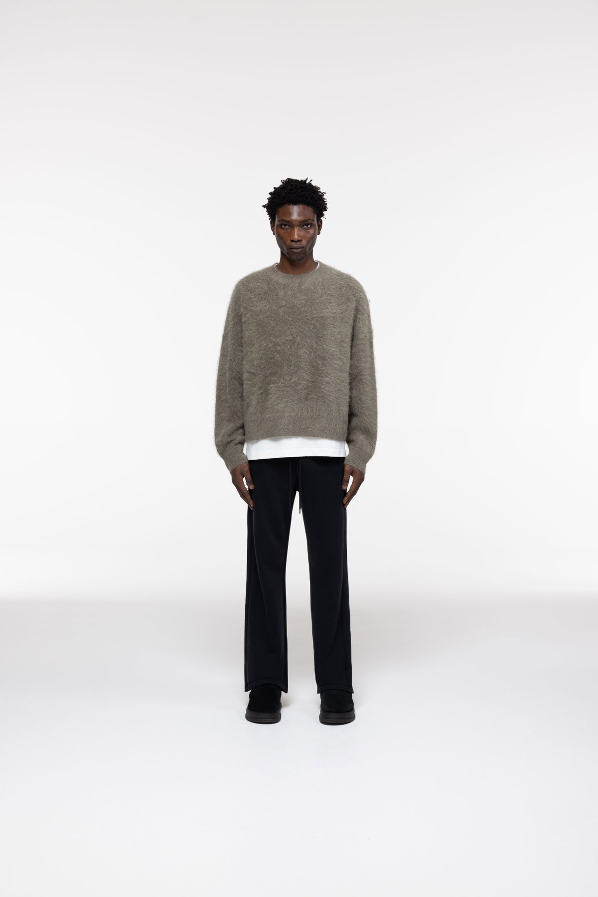 Cole Buxton | Alpaca Knit Sweater | Mens | Khaki