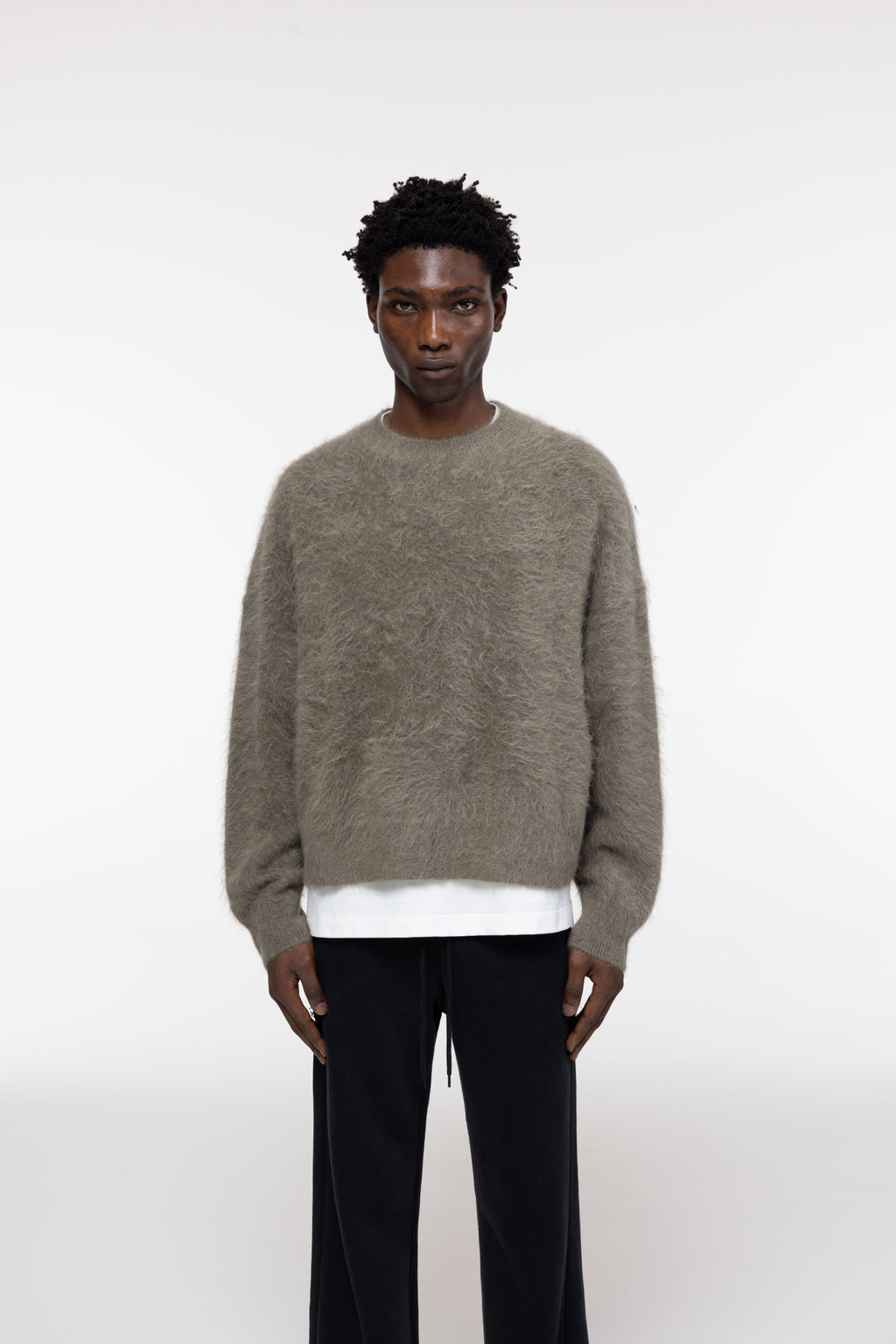Cole Buxton | Alpaca Knit Sweater | Mens | Khaki