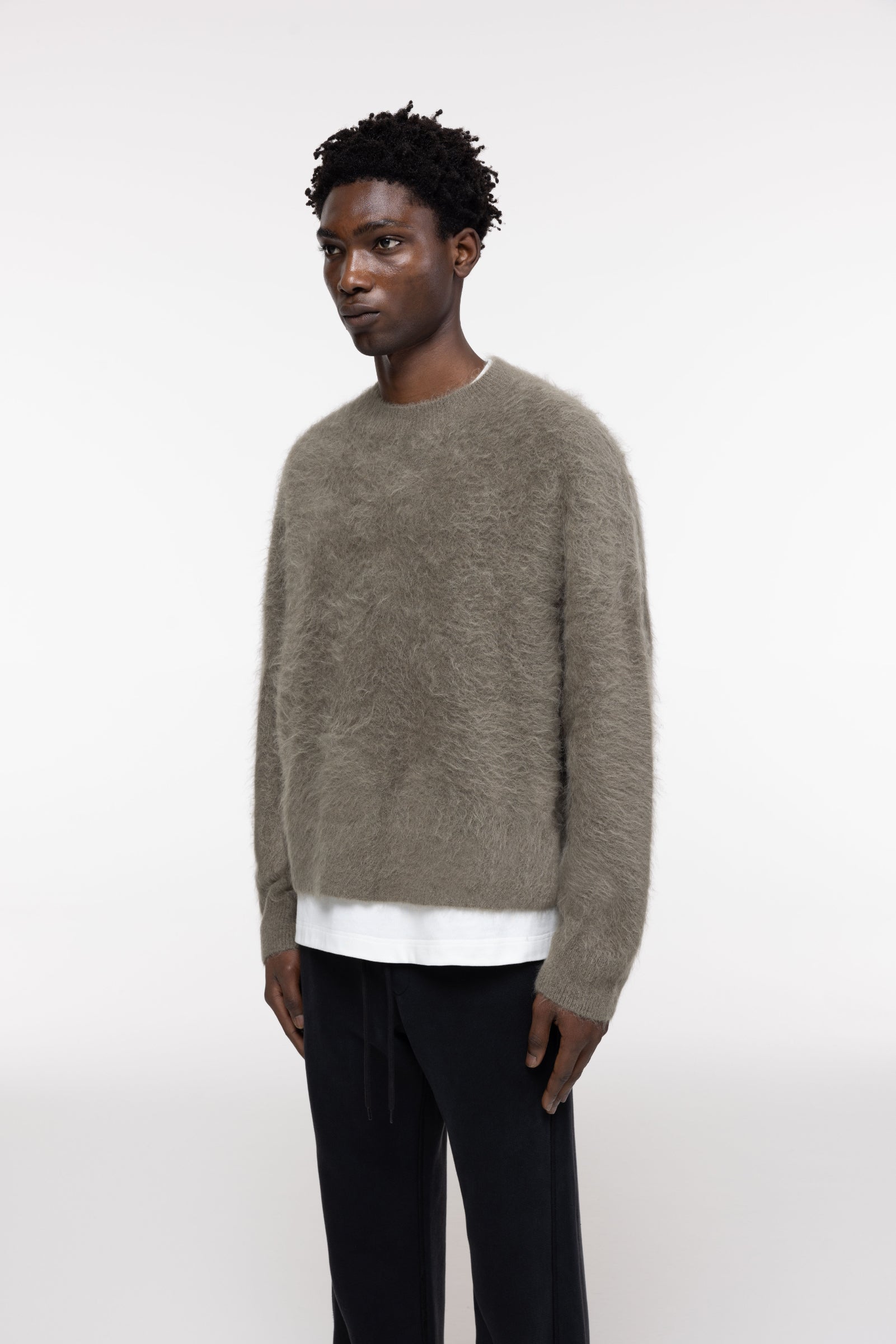 Cole Buxton | Alpaca Knit Sweater | Mens | Khaki