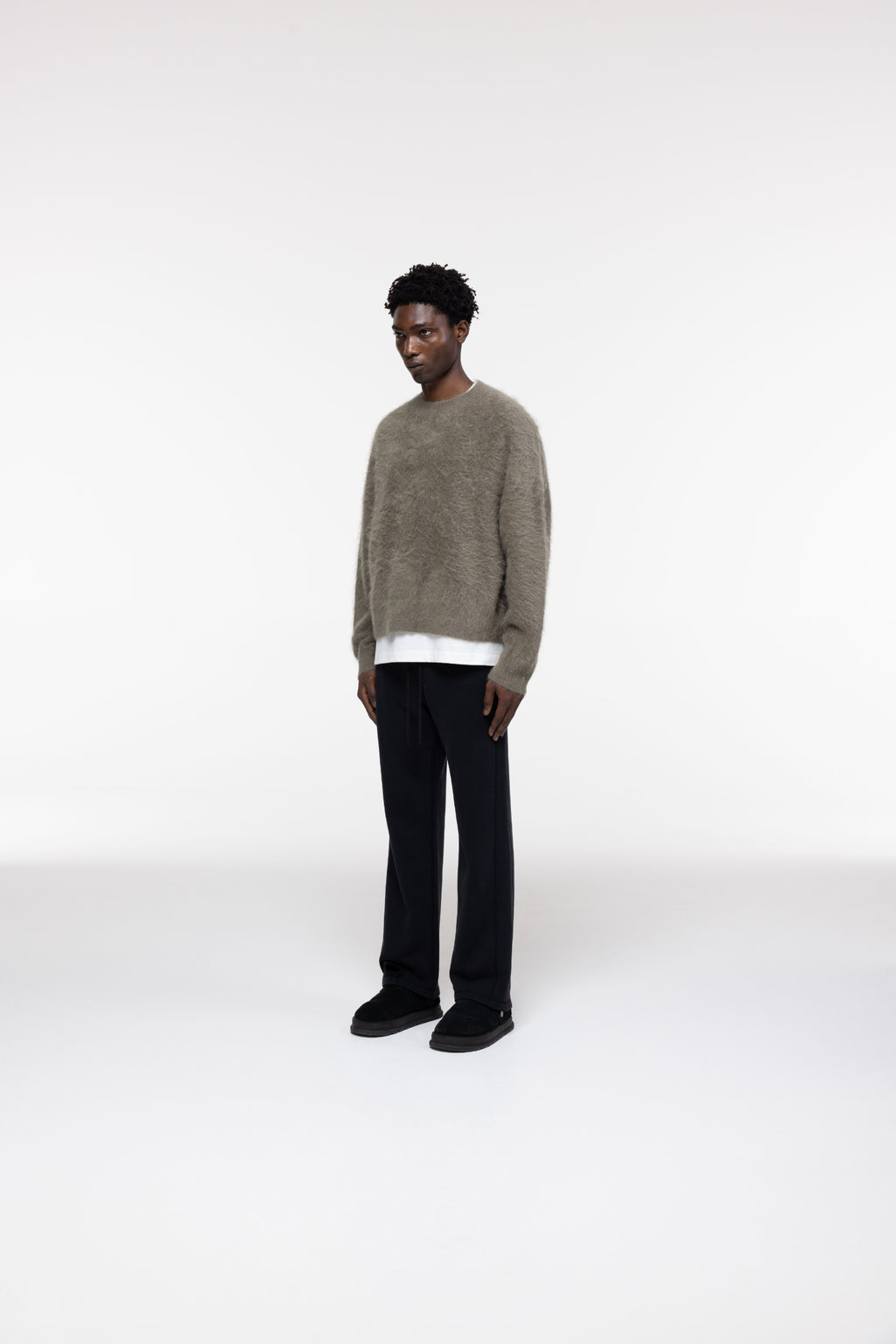 Cole Buxton | Alpaca Knit Sweater | Mens | Khaki