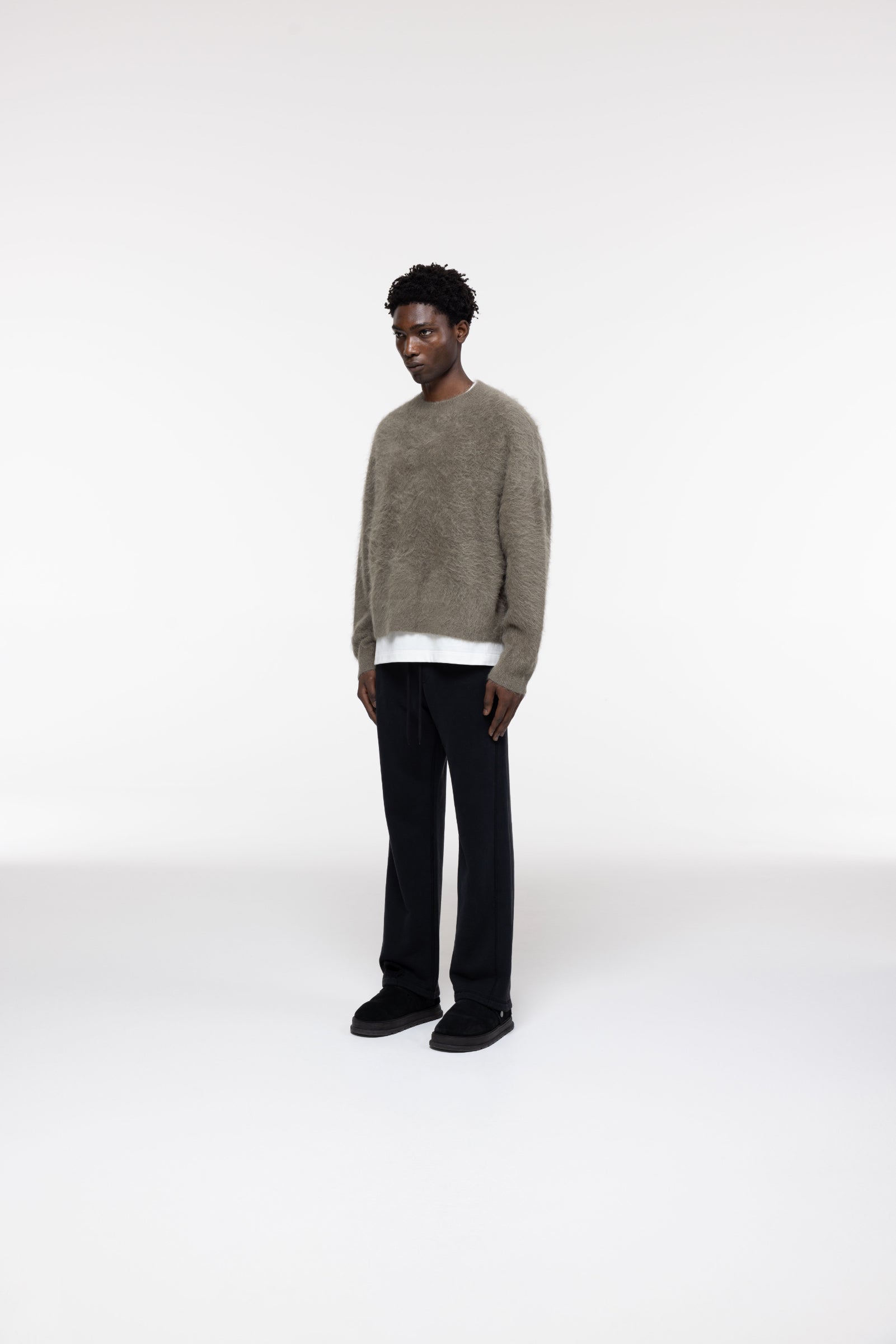 Cole Buxton | Alpaca Knit Sweater | Mens | Khaki