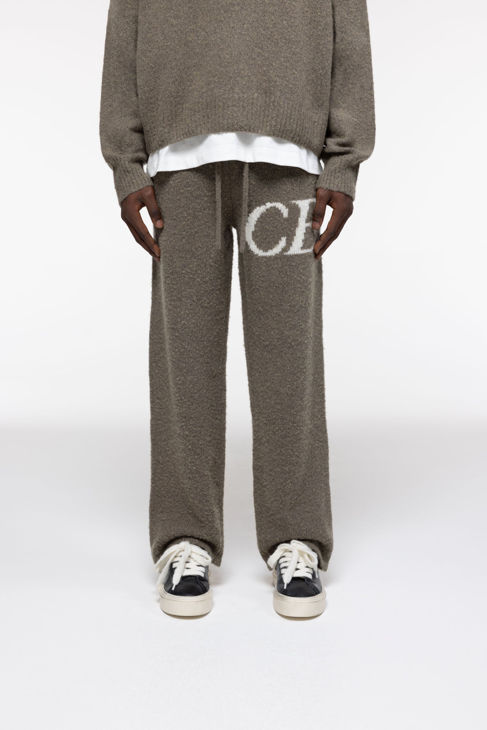 Cole Buxton | Cb Logo Knit Pants | Mens | Khaki