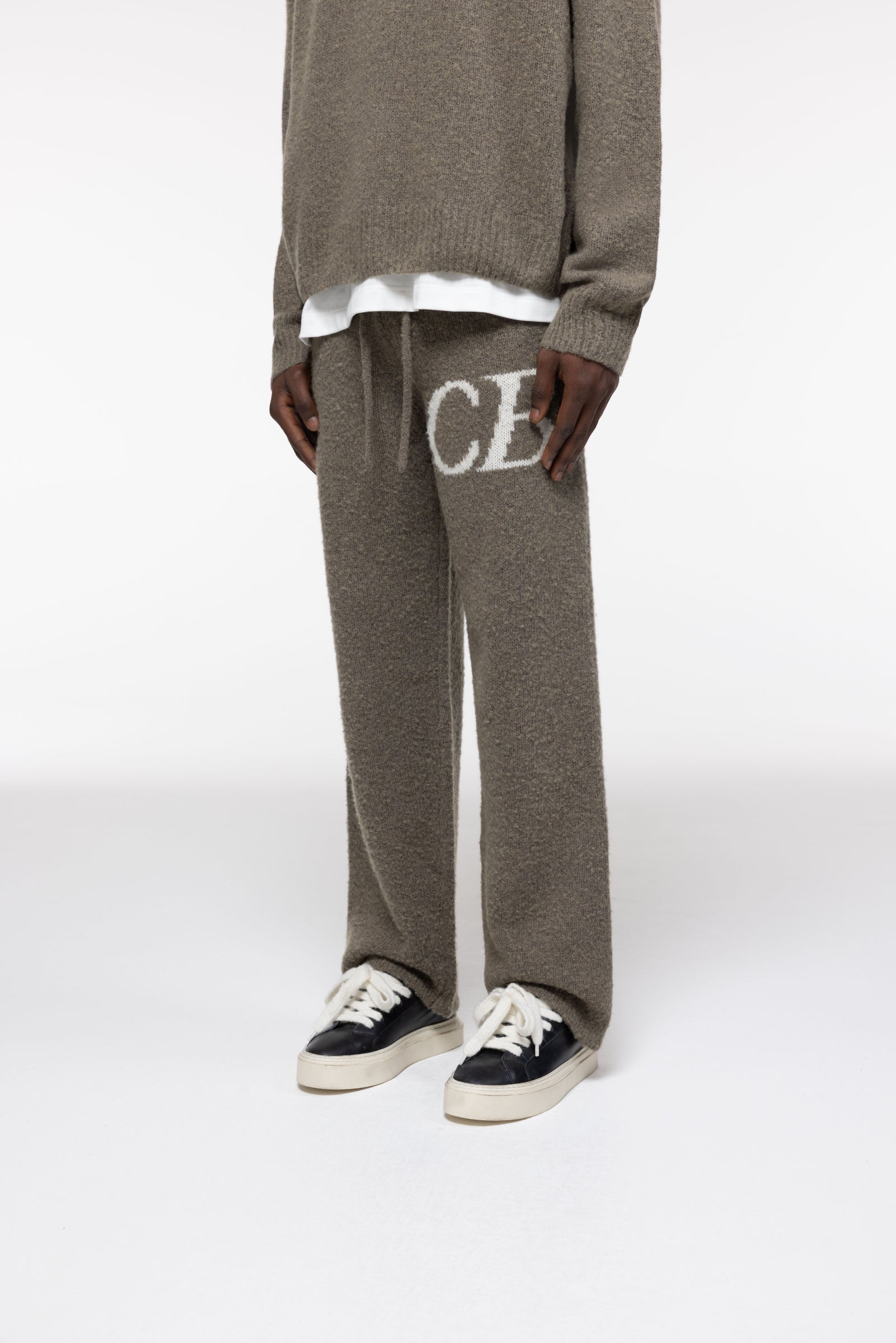 Cole Buxton | Cb Logo Knit Pants | Mens | Khaki