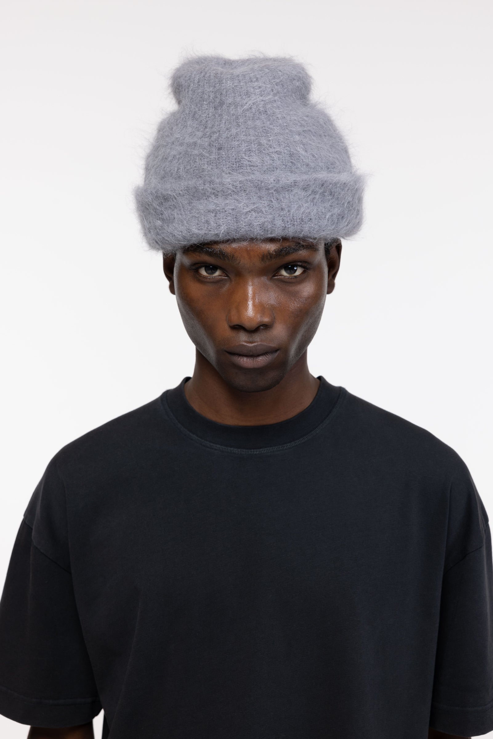 Cole Buxton | Blank Alpaca Knit Beanie | Mens | Grey